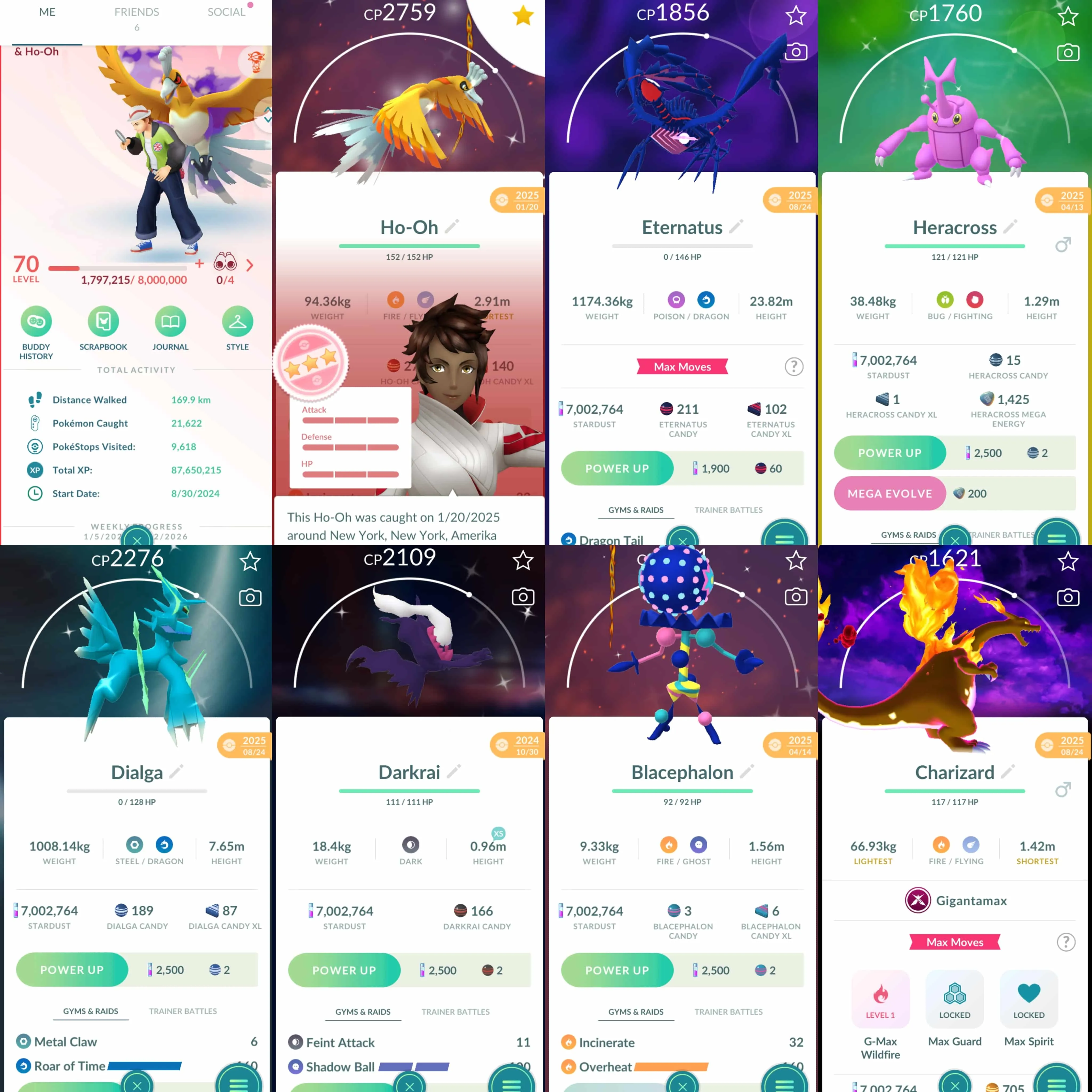 1917 Level 70 Eternatus Shundo Ho-Oh Shiny Dialga Origin Roar of Time Shiny Palkia Origin Shiny Darkrai Shiny Mega Heracross