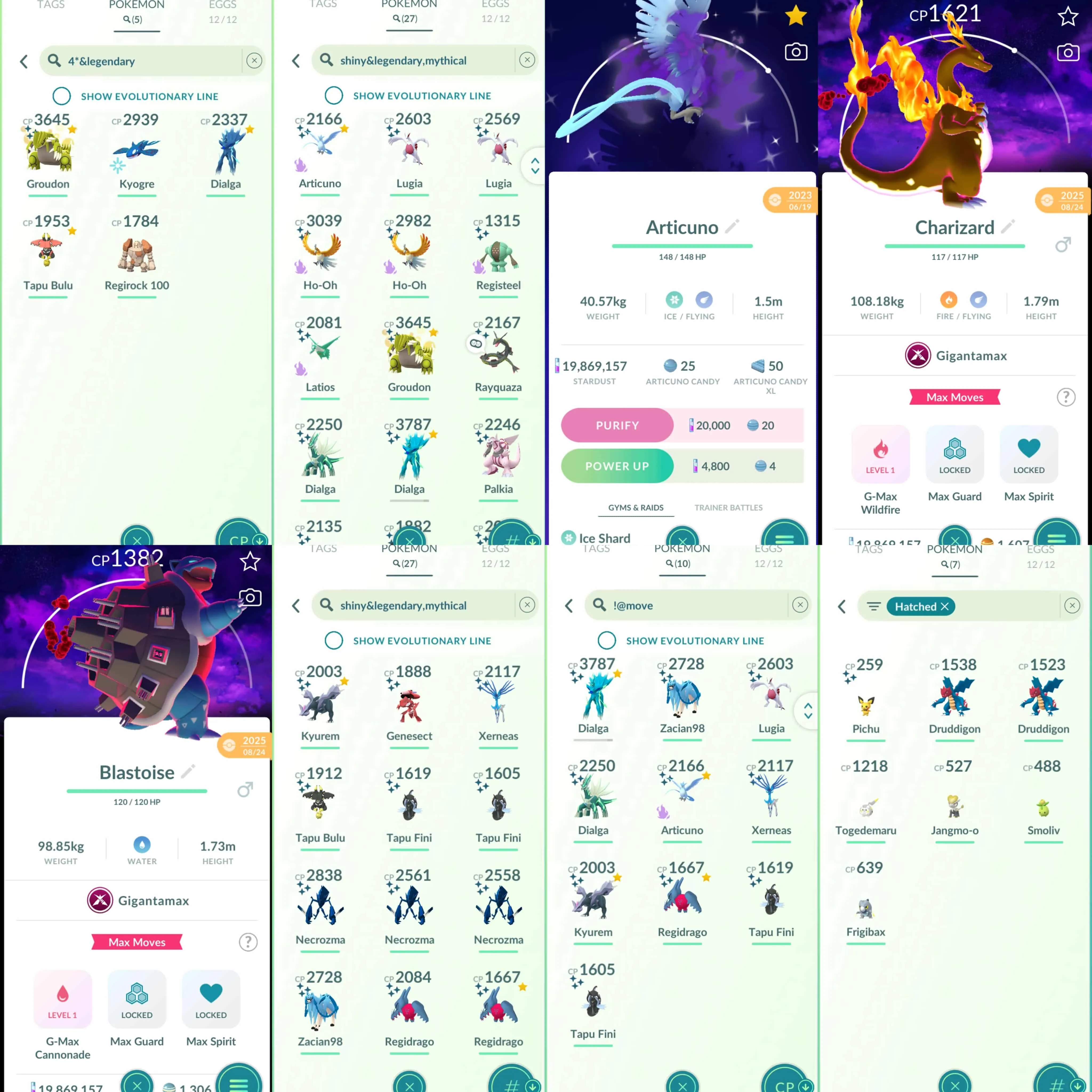 1921 Level 71 Shundo Lucky Groudon Shiny Mega Rayquaza Dialga Origin Forme IV 100 Shiny Dialga Origin Shiny GMax Machamp Shiny GMax Garbodor Shiny Machop BG Shiny Mega Gyarados