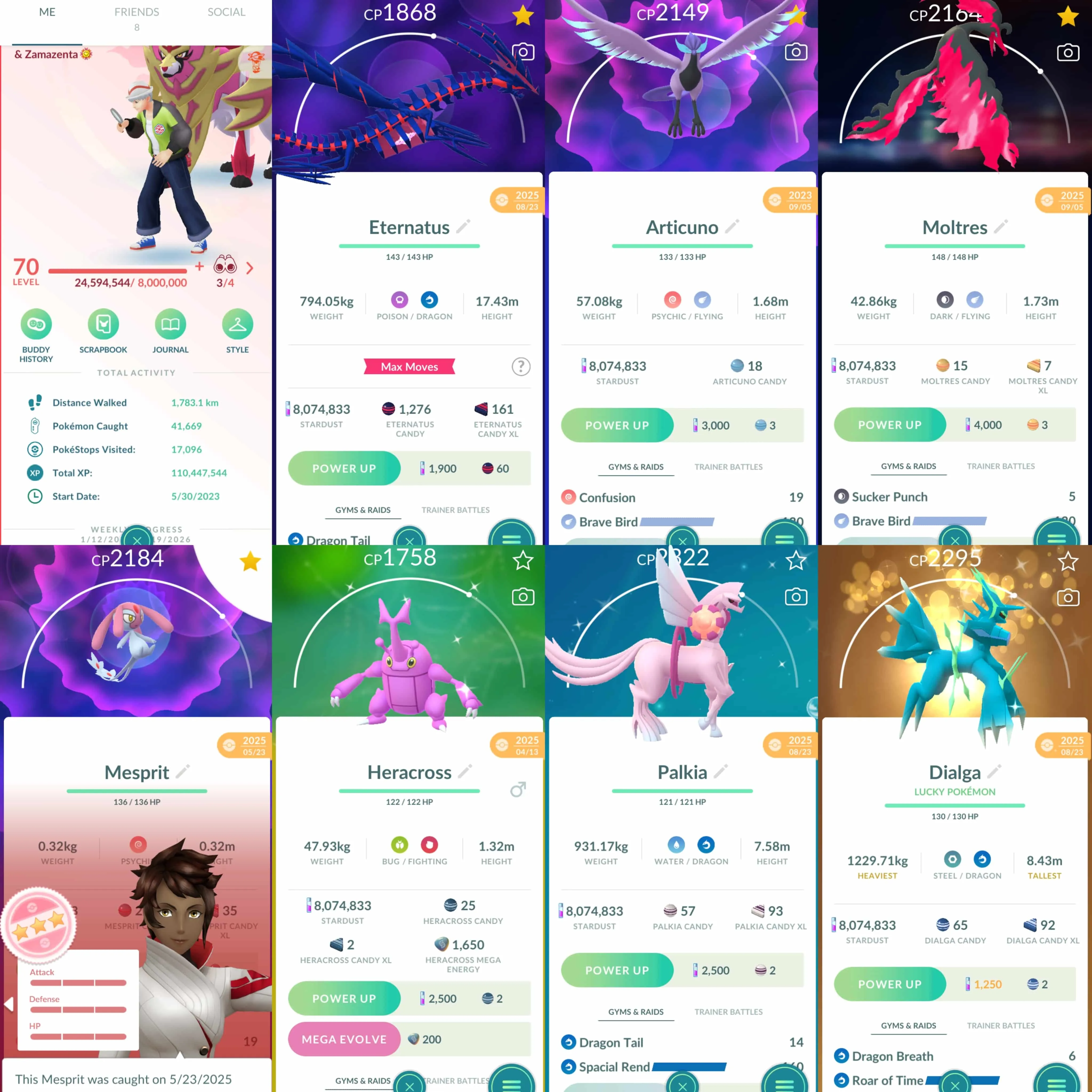 1928 Level 70 Eternatus Galarian Articuno Galarian Moltres Shiny Mega Rayquaza Shiny DMax Toxtricity Shiny Zamazenta Crowned Shield