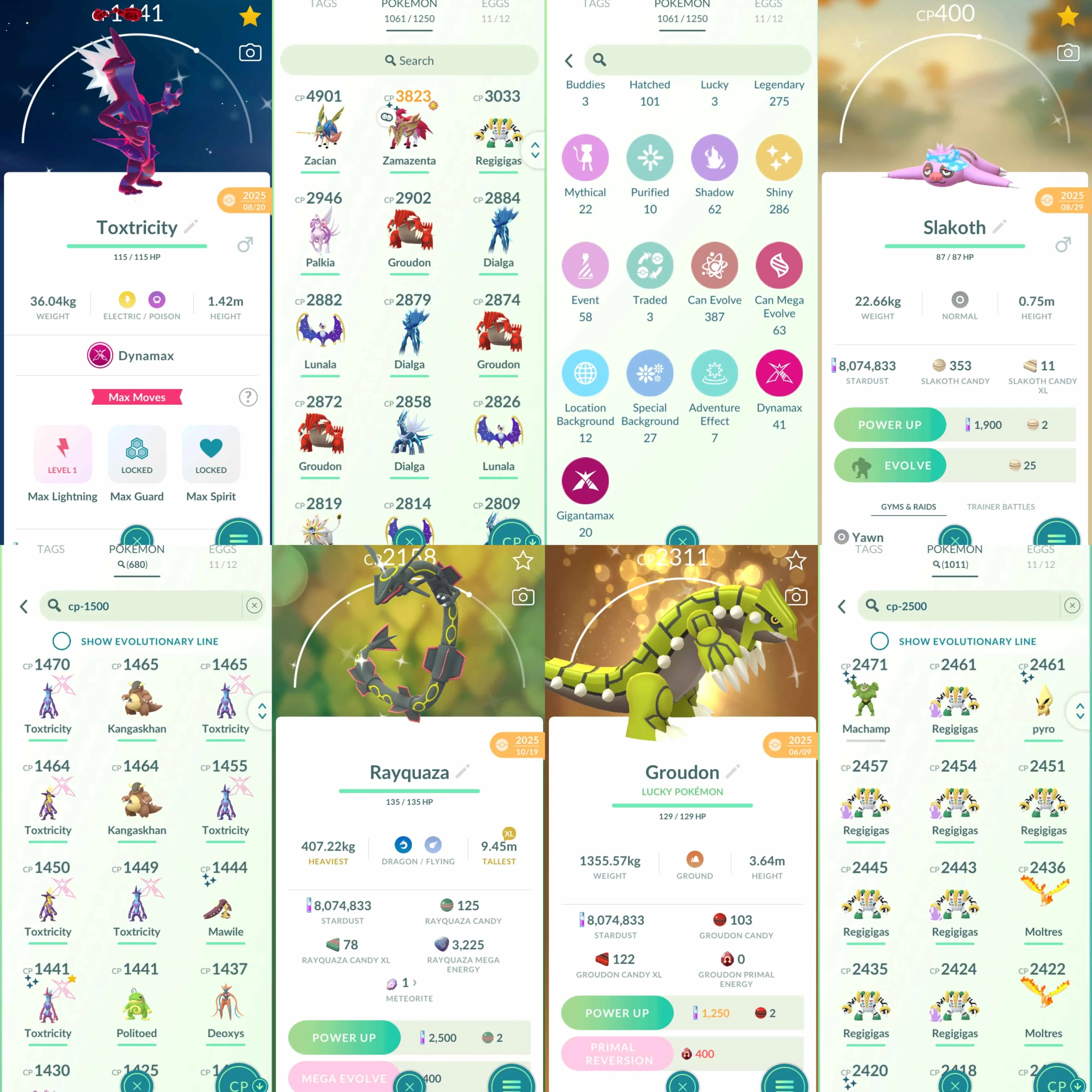 1928 Level 70 Eternatus Galarian Articuno Galarian Moltres Shiny Mega Rayquaza Shiny DMax Toxtricity Shiny Zamazenta Crowned Shield