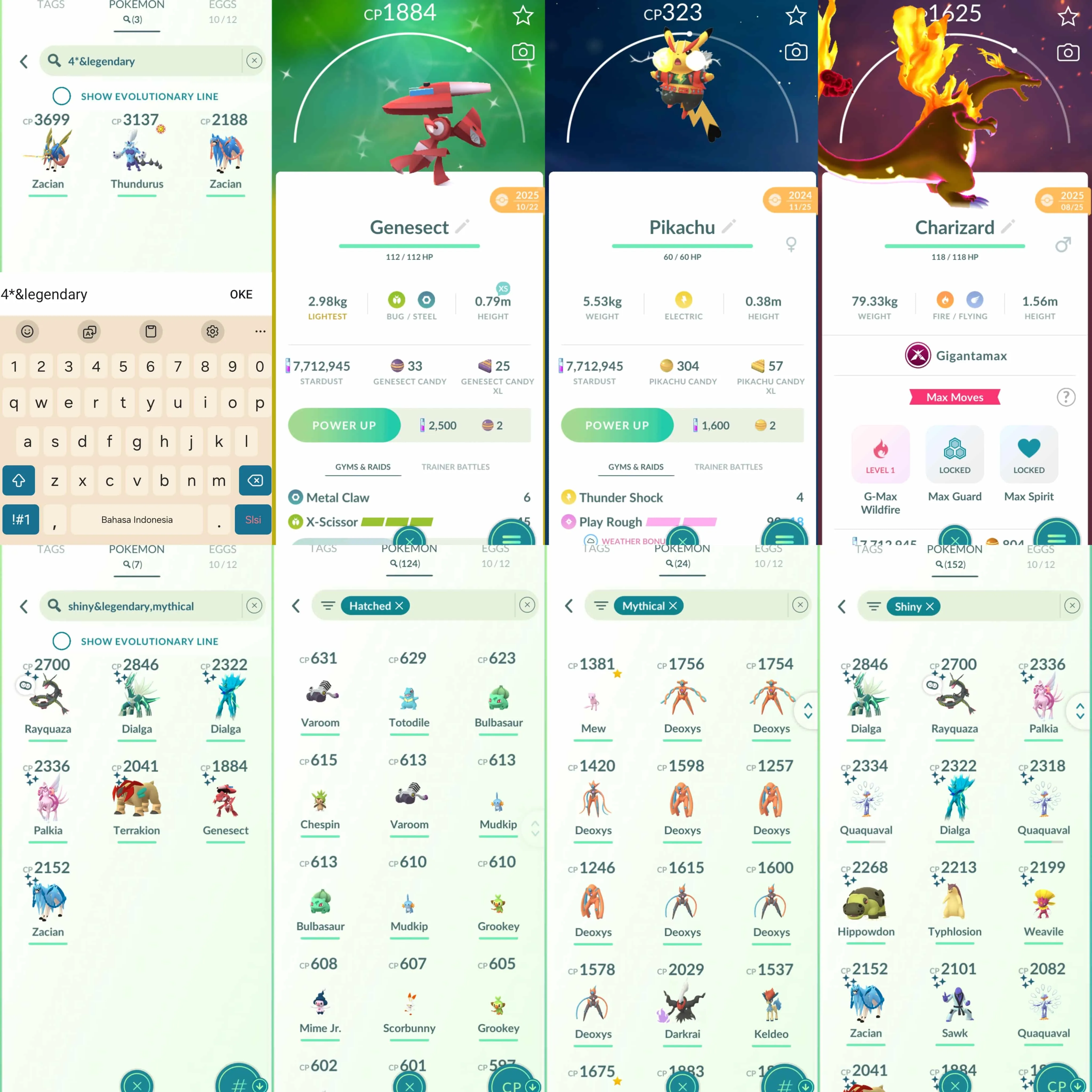 1932 Level 70 Eternatus Zacian100 Shiny Mega Rayquaza Zacian Crowned Sword IV 100 Zamazenta Crowned Shield Shiny Palkia Spacial Rend