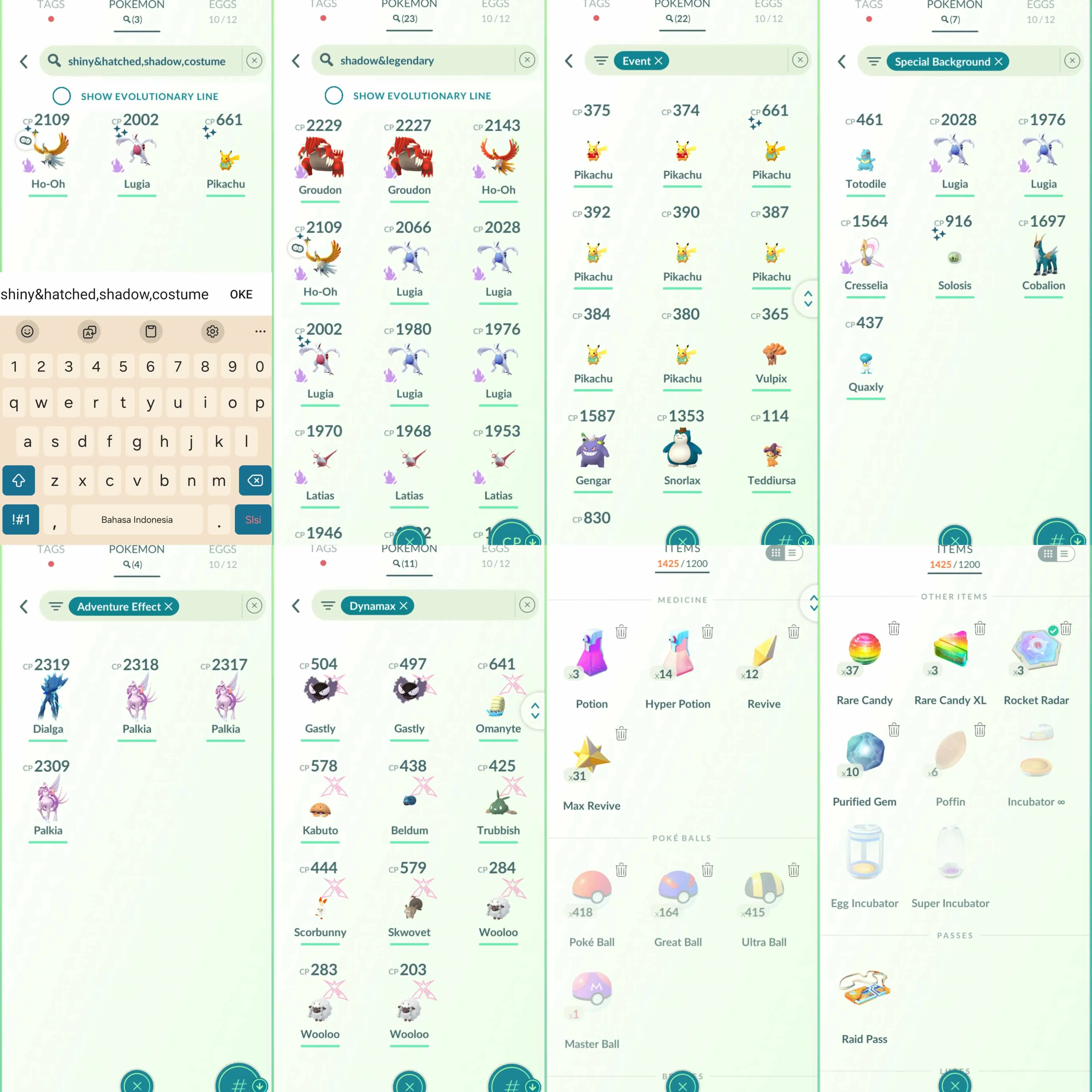 1933 Level 70 Shundo Latias Groudon100 Shiny Carbink Shiny Dialga Origin Shiny Palkia Origin Shiny Solosis BG Shiny Mega Latios Shiny Mega Metagross