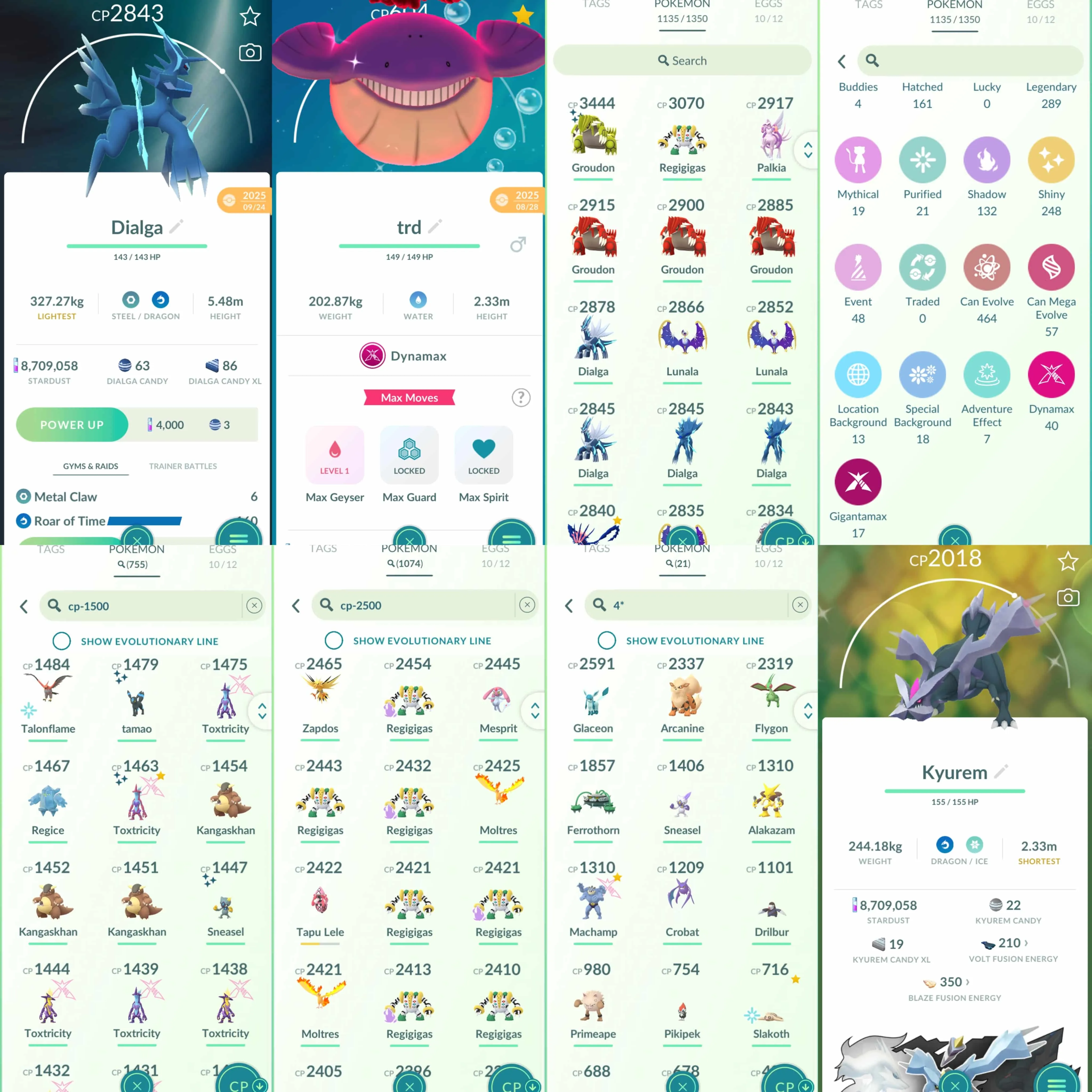 1935 Level 70 Eternatus Shiny DMax Toxtricity Shiny Mega Rayquaza Shiny Zacian Crowned Sword Shiny Mega Charizard Shiny Mega Metagross Shiny Mega Absol