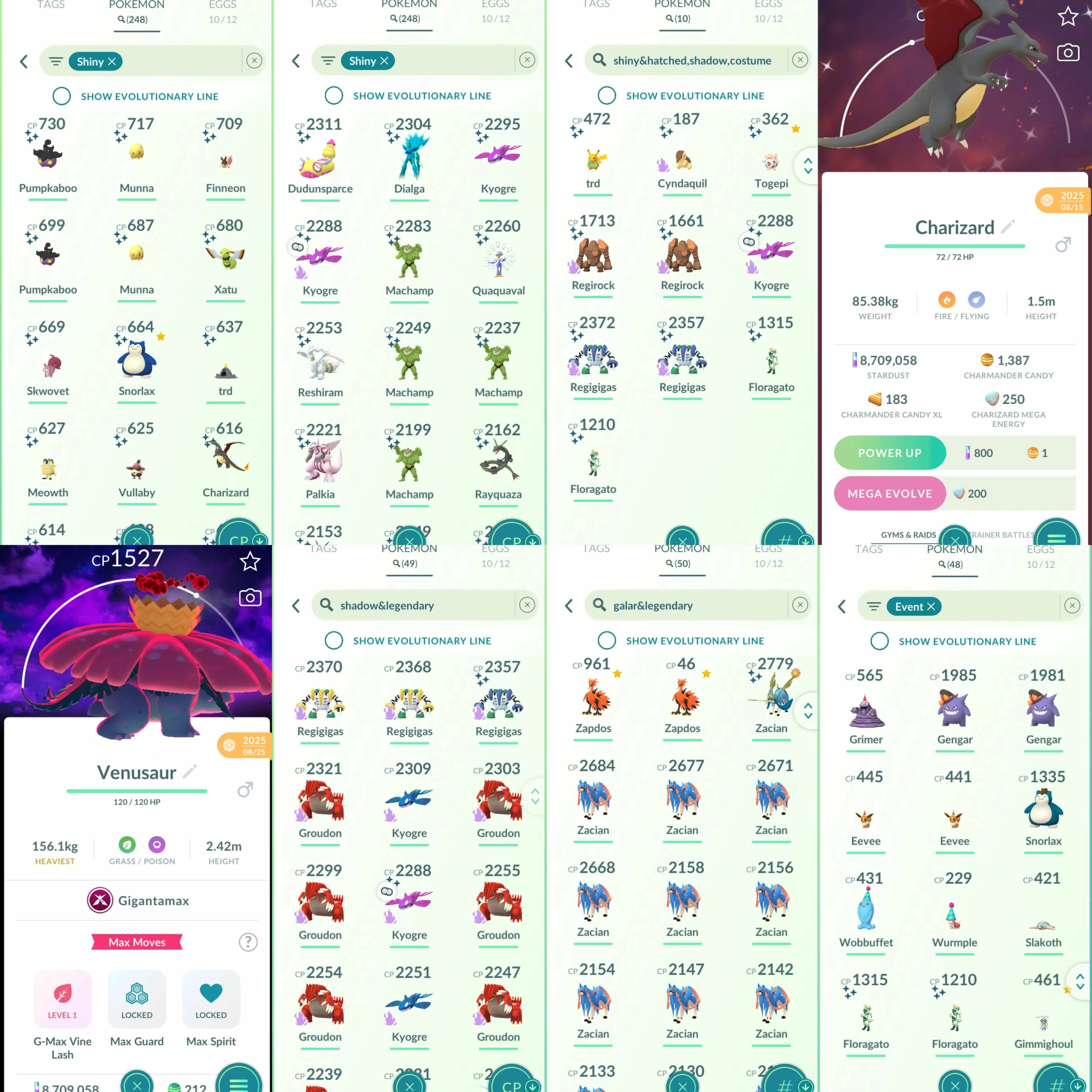 1935 Level 70 Eternatus Shiny DMax Toxtricity Shiny Mega Rayquaza Shiny Zacian Crowned Sword Shiny Mega Charizard Shiny Mega Metagross Shiny Mega Absol