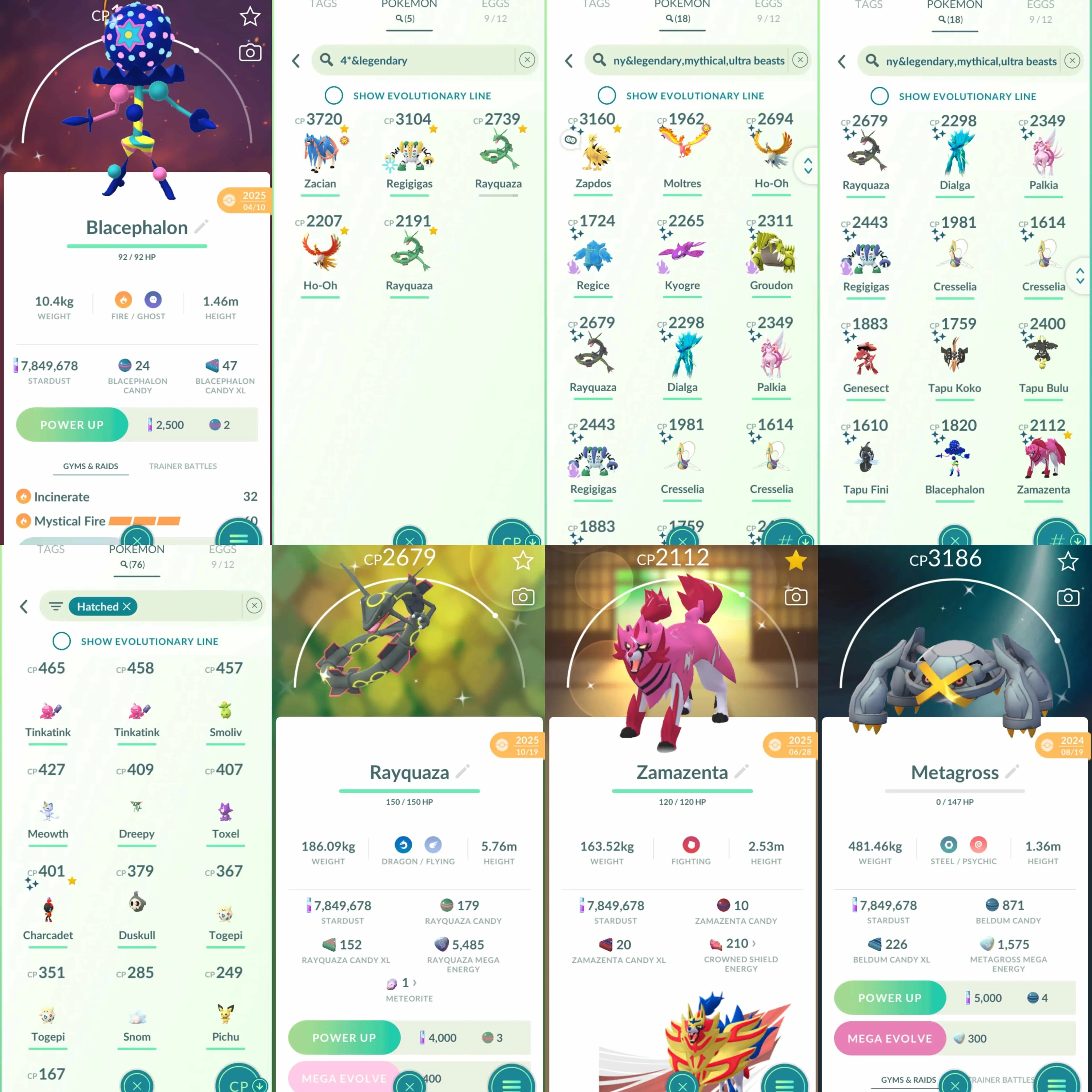 1936 Level 70 Double Rayquaza100 Zacian100 Shiny Galarian Zapdos Shiny Charcadet Shiny Mega Rayquaza Shiny Shadow Kyogre Shiny Shadow Groudon