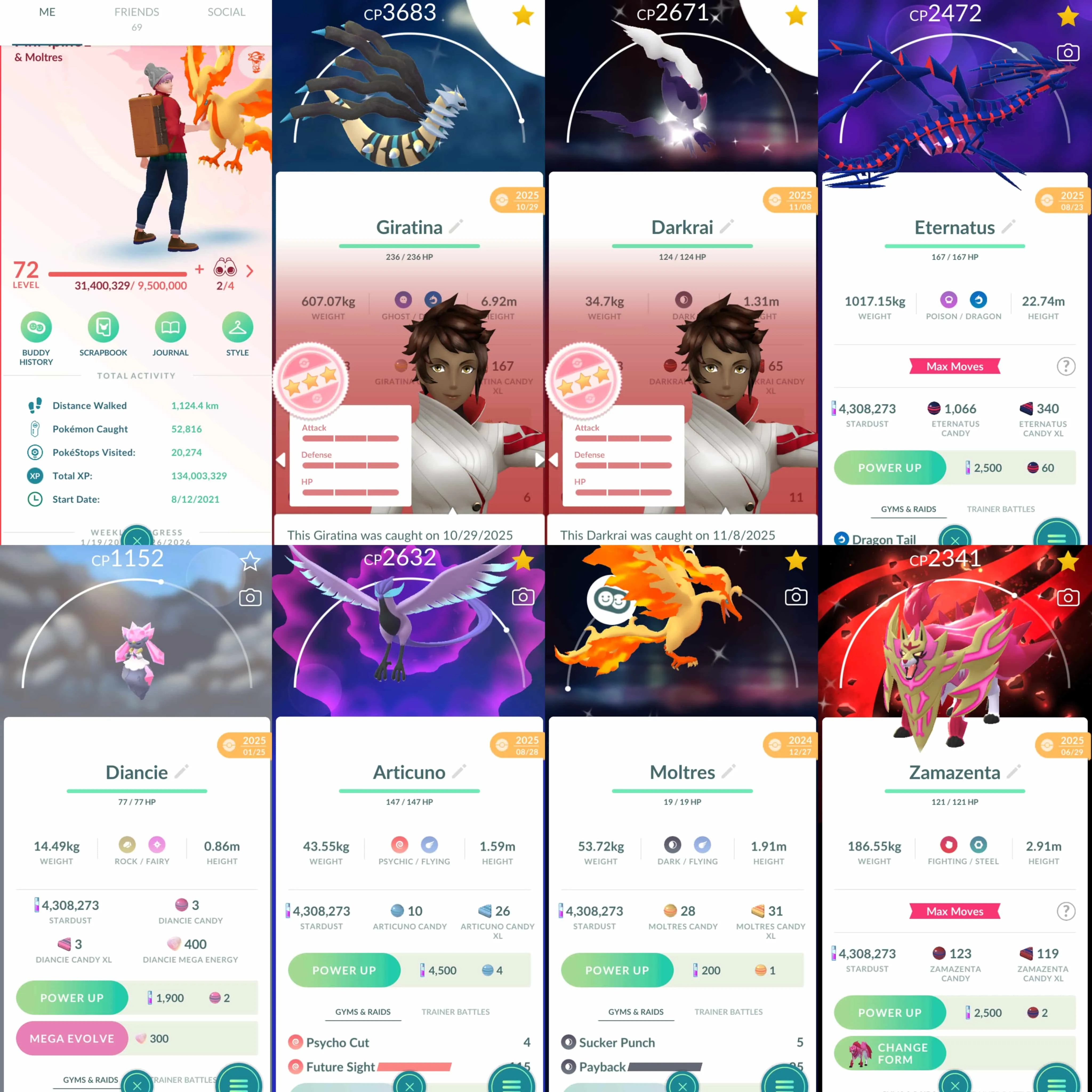 1939 Level 72 Eternatus Palkia Origin100 Shundo Darkrai Shundo Giratina Shiny Mega Rayquaza Shiny Zacian Crowned Sword Shiny Zamazenta Crowned Shield BG Shiny Galarian Moltres Shiny Mega Metagross Shiny Mega Houndoom Shiny Rookidee BG