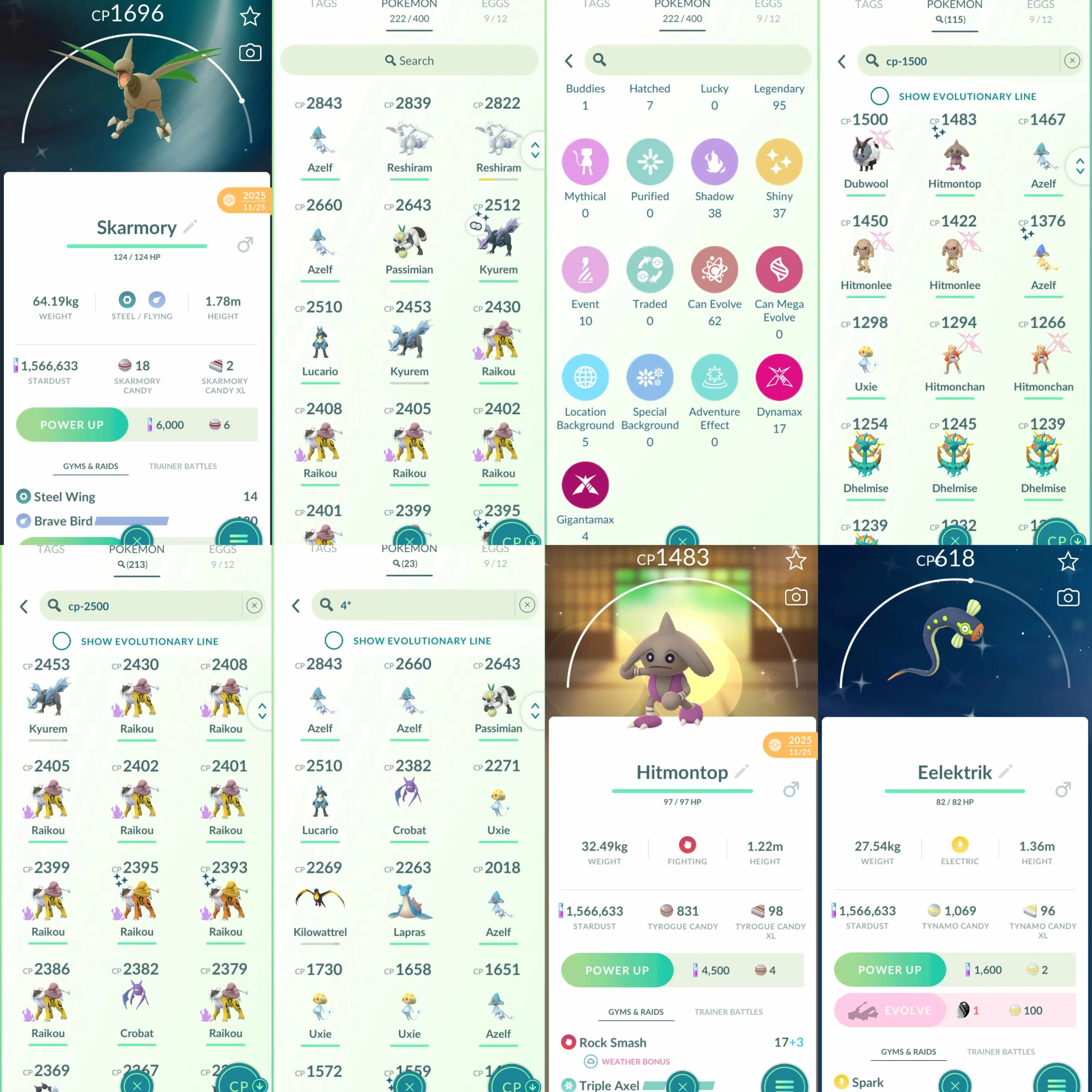1941 Level 58 Legendary100x16 Shundo Azelf x3 Shiny Shadow Raikou x3 Shadow Latios Shadow Cresselia x2 Shiny Thundurus Shiny Kyurem  Pikachu Batik