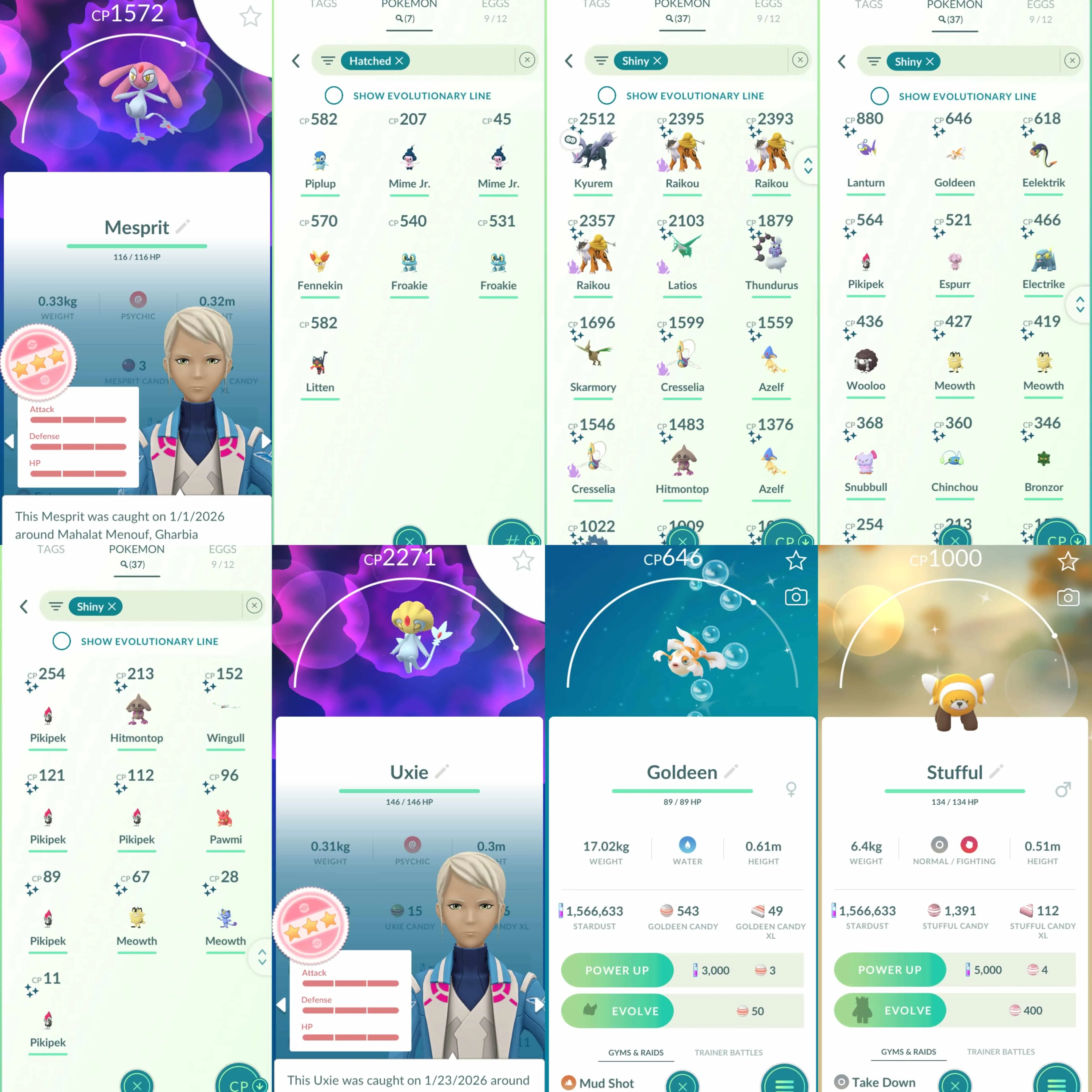 1941 Level 58 Legendary100x16 Shundo Azelf x3 Shiny Shadow Raikou x3 Shadow Latios Shadow Cresselia x2 Shiny Thundurus Shiny Kyurem  Pikachu Batik
