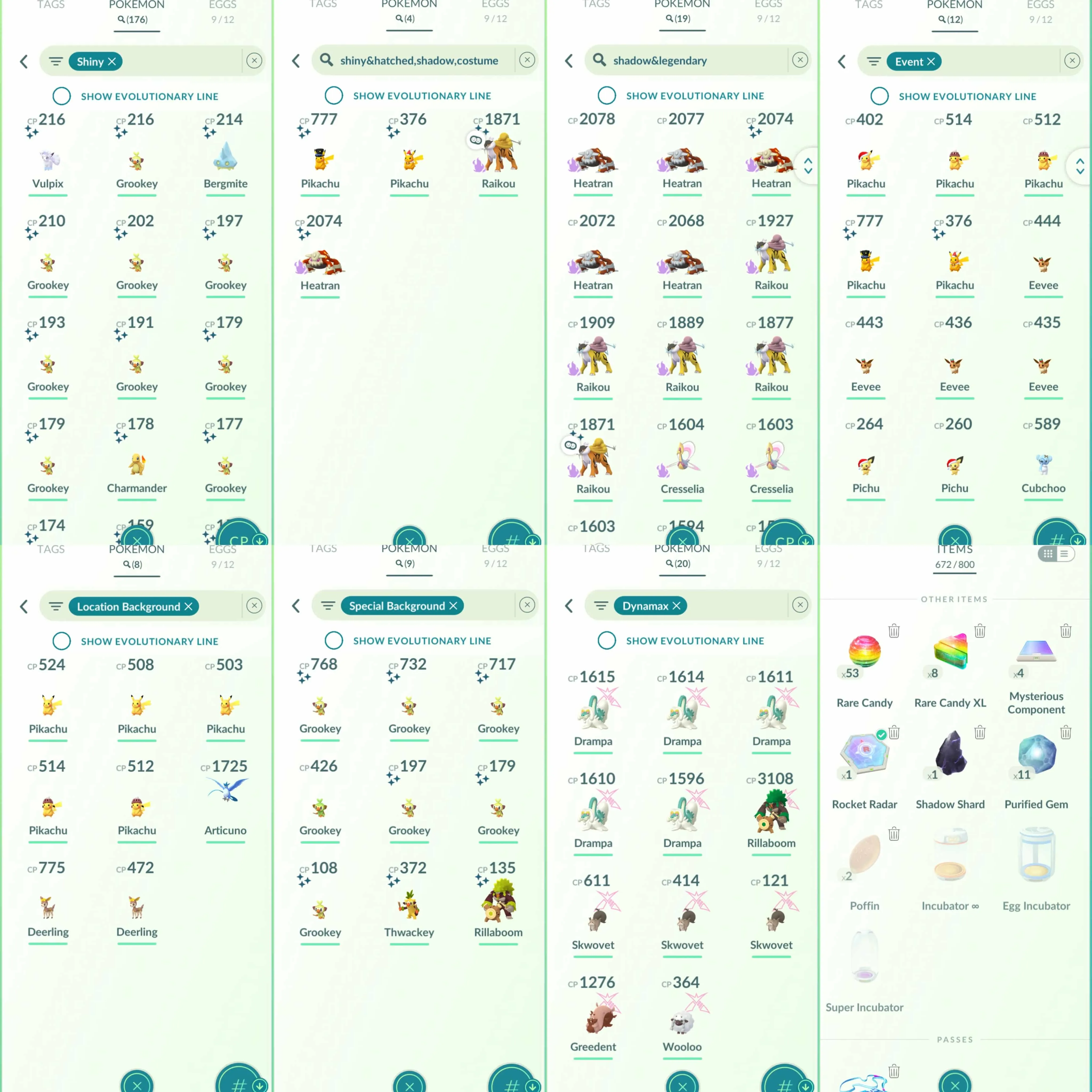 1944 Level 57 Coin1400 Shundo Mesprit Shiny Grookey Rare BG x6 Shiny Thwackey Rare BG Shiny Rillaboom Rare BG Shundo Rillaboom Shundo Pikachu Costume Legendary100 x12 Shiny Shadow Raikou Shiny Shadow Heatran Shiny Thundurus Shiny Lapras