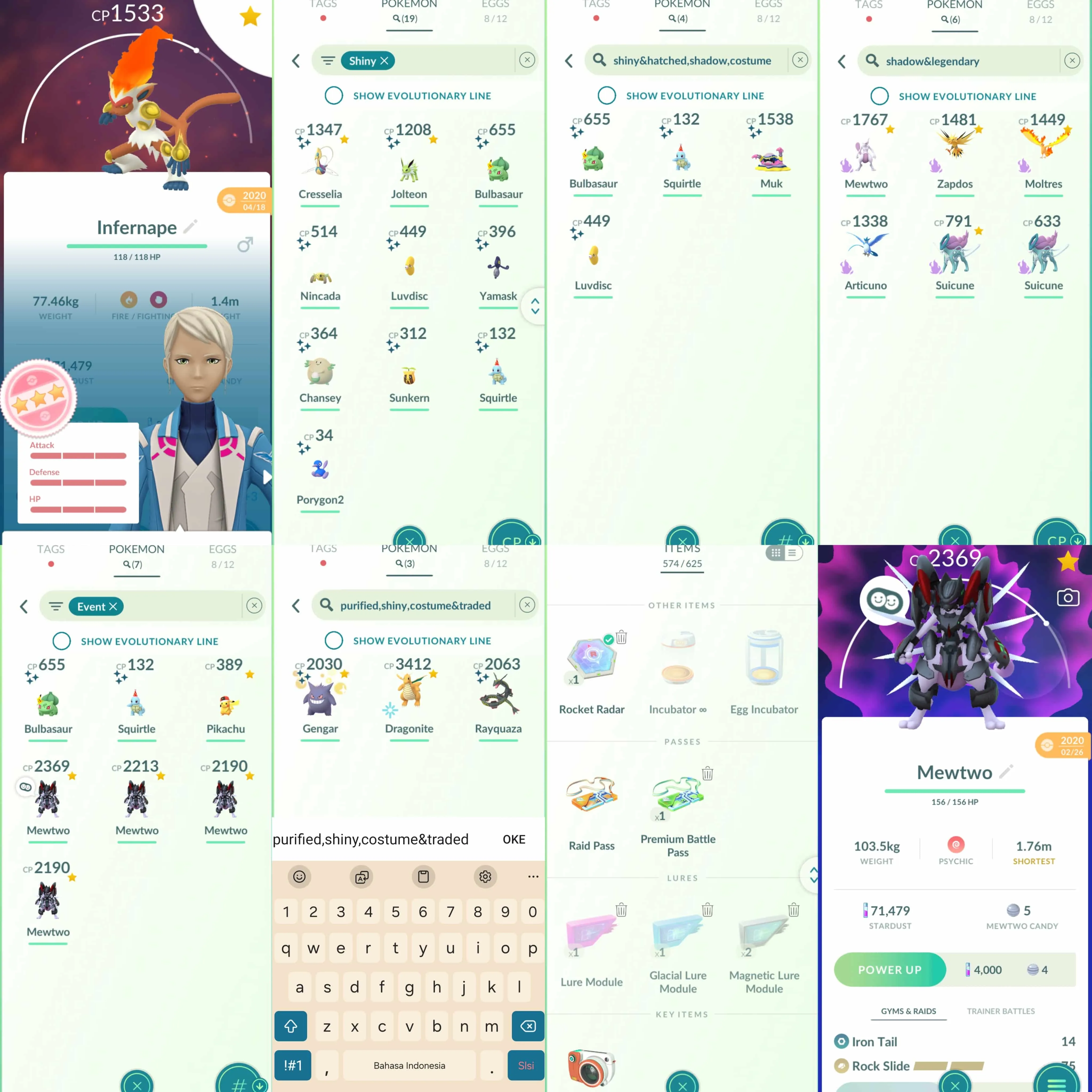 1951 Level 41 Shundo Cresselia Armored Mewtwo x4 tradeable Shiny Rayquaza Shiny Bulbasaur Pikachu Visor Shiny Squirtle Party Hat Shiny Giratina Shiny Cobalion Shiny Chansey Infernape100