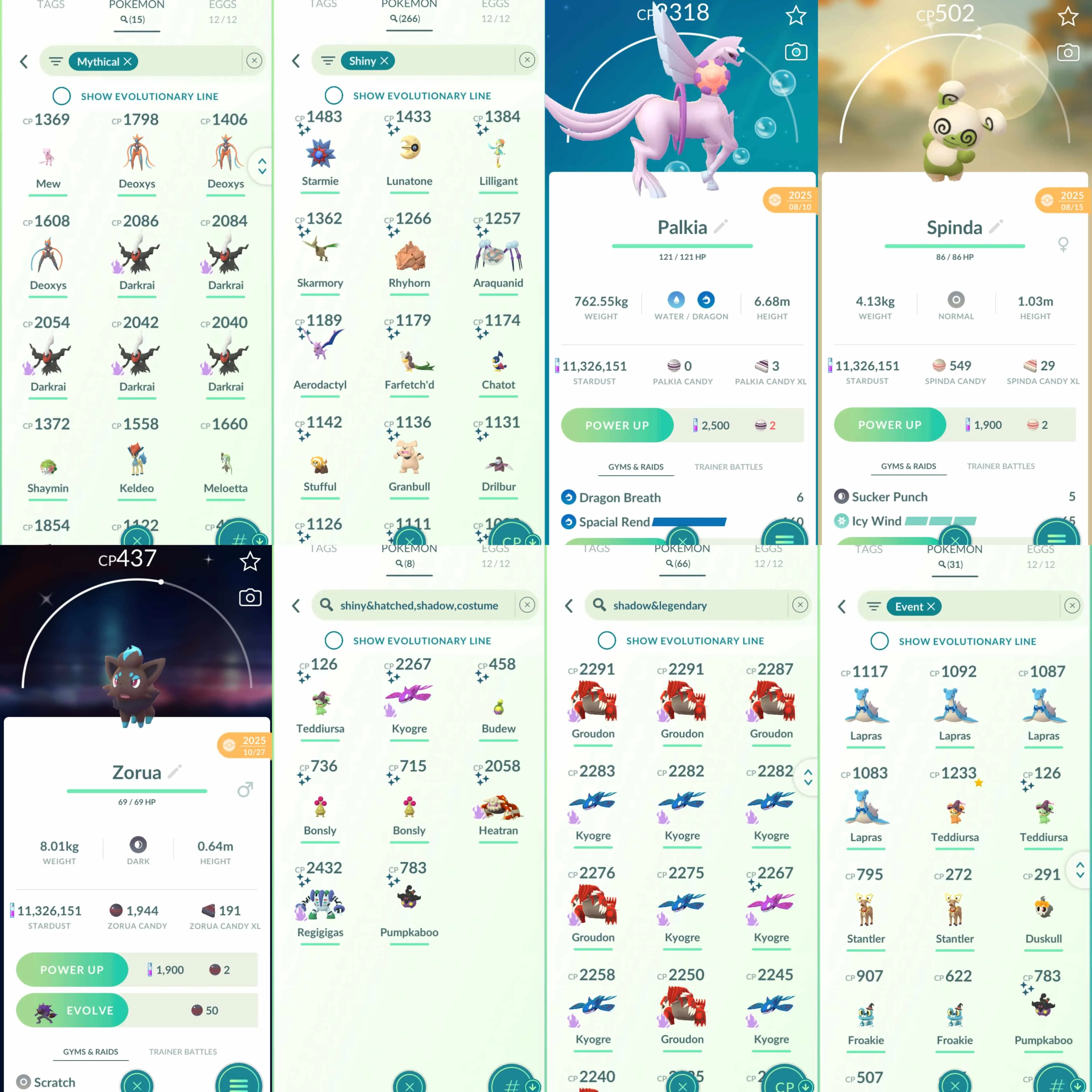 1954 Level 73 Shiny Mega Rayquaza Shiny Dusk Mane Necrozma Shundo Azelf Shundo Quaquaval Shiny Dialga Origin Shiny: shadow Kyogre, dialga, dialga origin, palkia origin