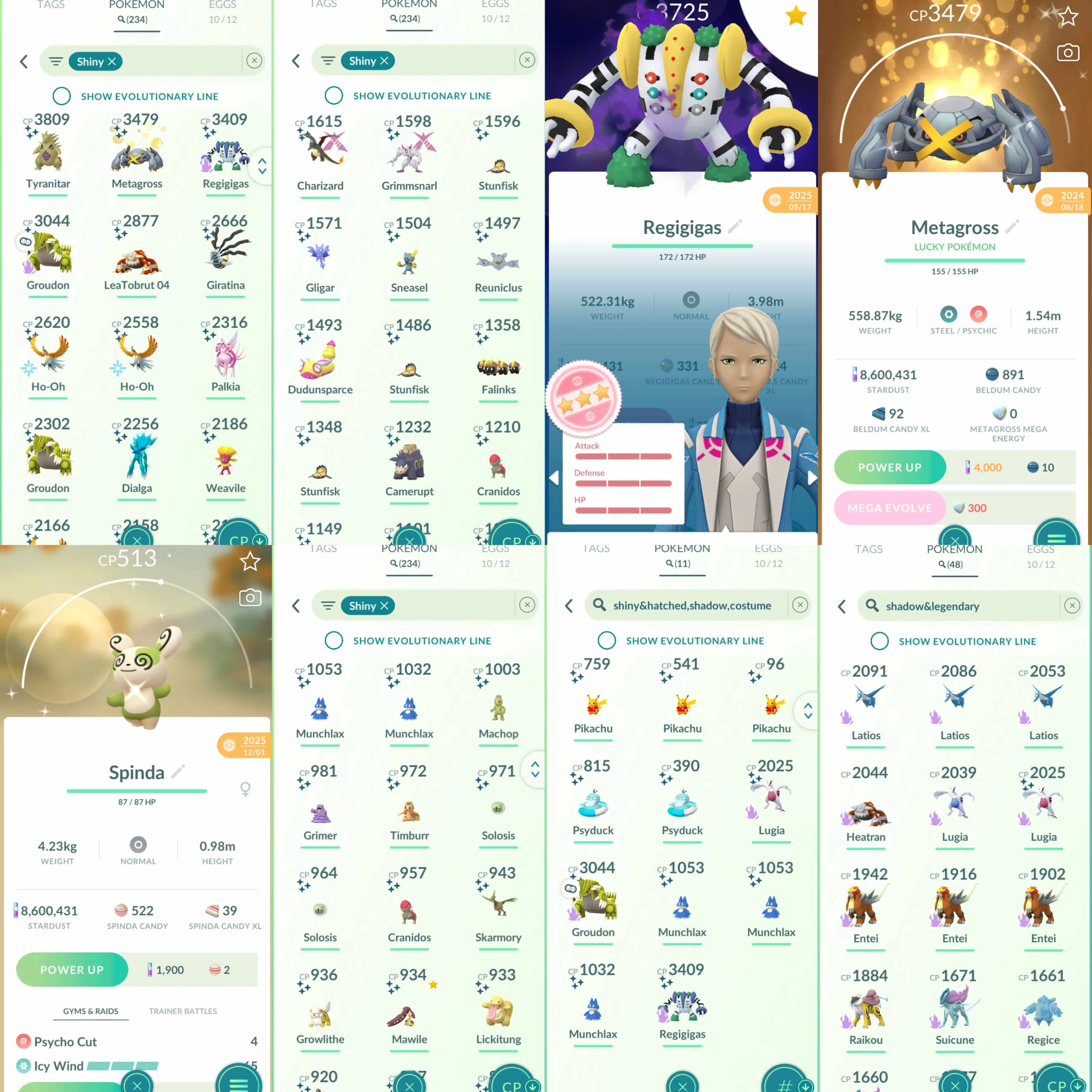 1955 Level 71 Eternatus Rare Shadow Regigigas100 Shiny Mega GMax Charizard Shiny GMax Grimmsnarl Shiny Reuniclus BG Shiny Zacian BG Shiny Ho-Oh Wild Area BG (traded) Shiny Palkia Origin Spacial Rend