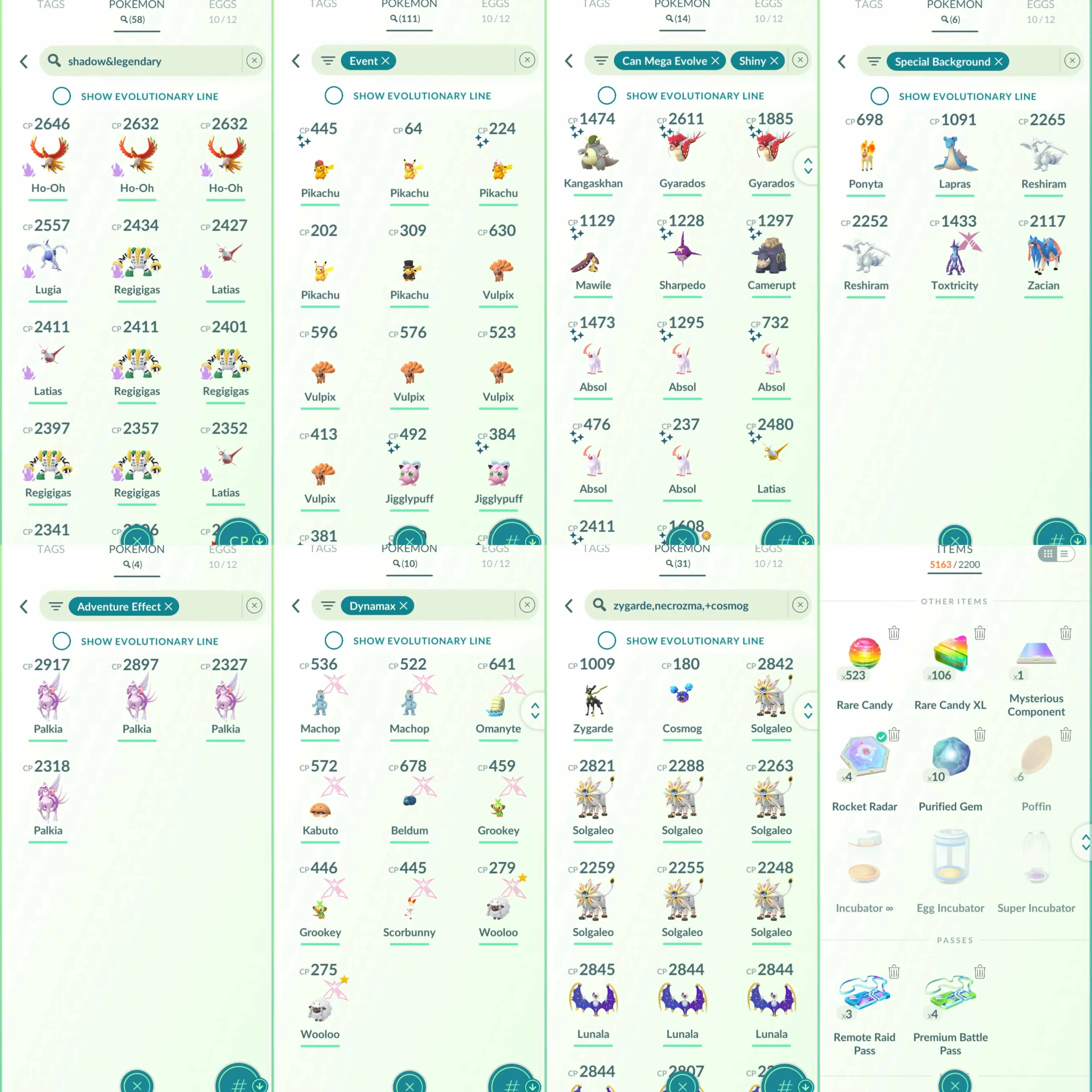 1961 Level 70 Coin10580 Rayquaza100 Deoxys100 Shiny Larvesta Stakataka100 Blacephalon100 Regigigas100 Shiny Mega Lucario Shiny Zacian Shiny Zamazenta Shiny Mega Latias Shiny Mega: Kangaskhan, Gyarados, Mawile, Sharpedo, Camerupt, Absol. Spacial Rend