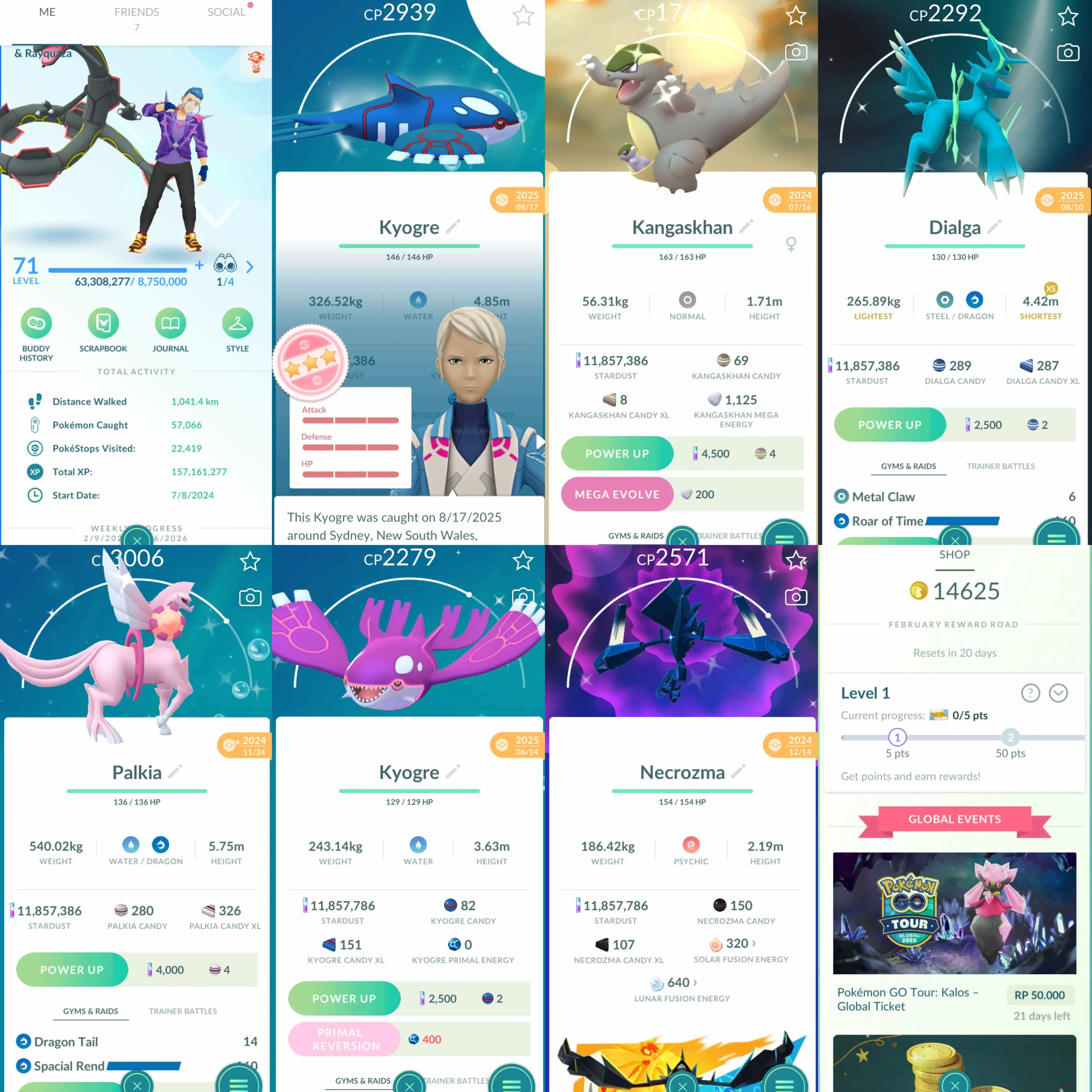 1962 Level 71 Coin14,625 Shiny Rayquaza Shiny Deoxys Shiny Darkrai Shiny Palkia Origin Spacial Rend Shiny Dialga Origin Roar of Time Shiny Reshiram BG Shiny Mega Latias