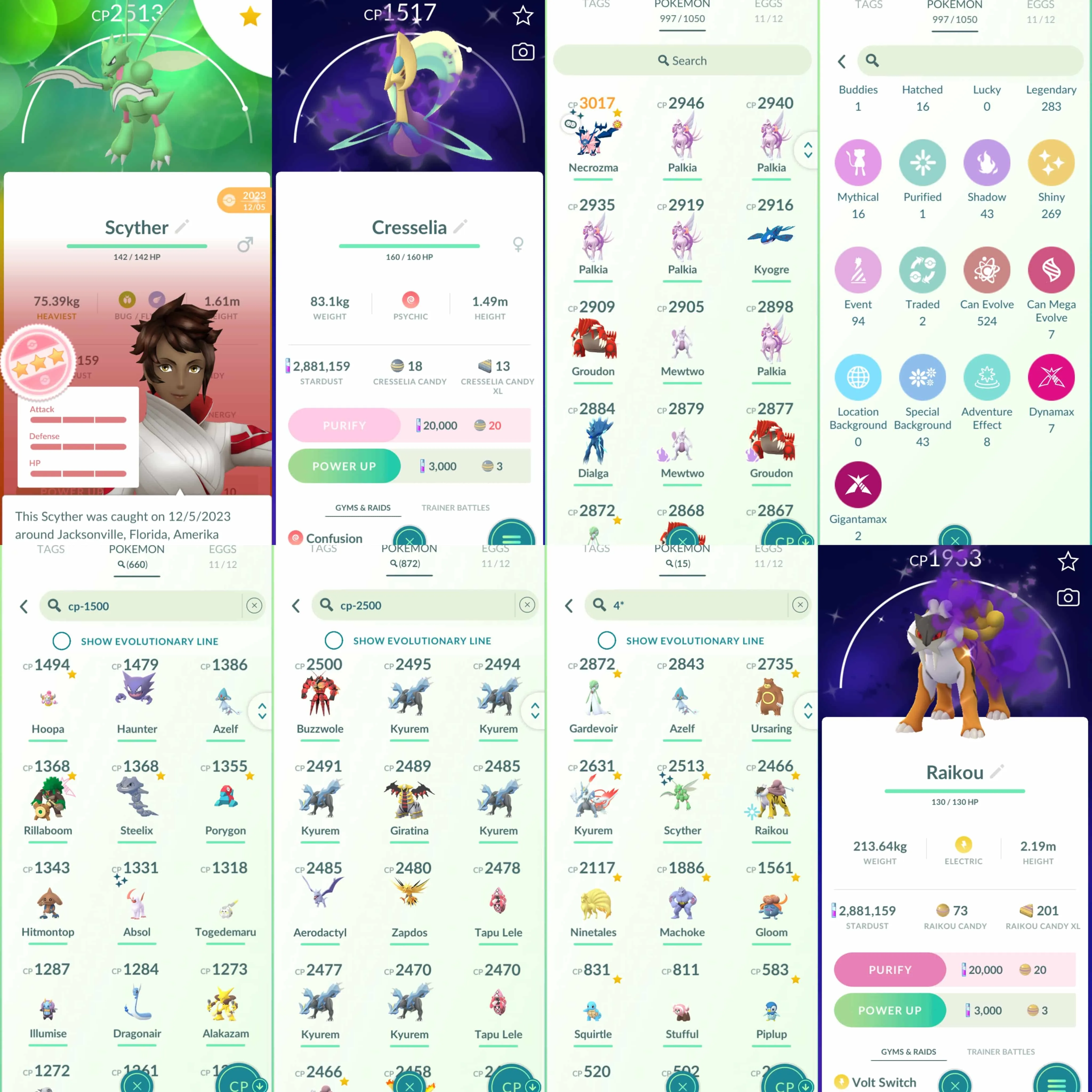 1964 Level 65 Shiny Dusk Mane Necrozma Shiny Dawn Wings Necrozma White Kyurem 100 Ice Burn Shiny Piplup BG Shiny Pikipek BG Shundo Scyther Shiny: shadow Raikou x4, shadow Latios, shadow Groudon, Dialga Origin, shadow Cresselia