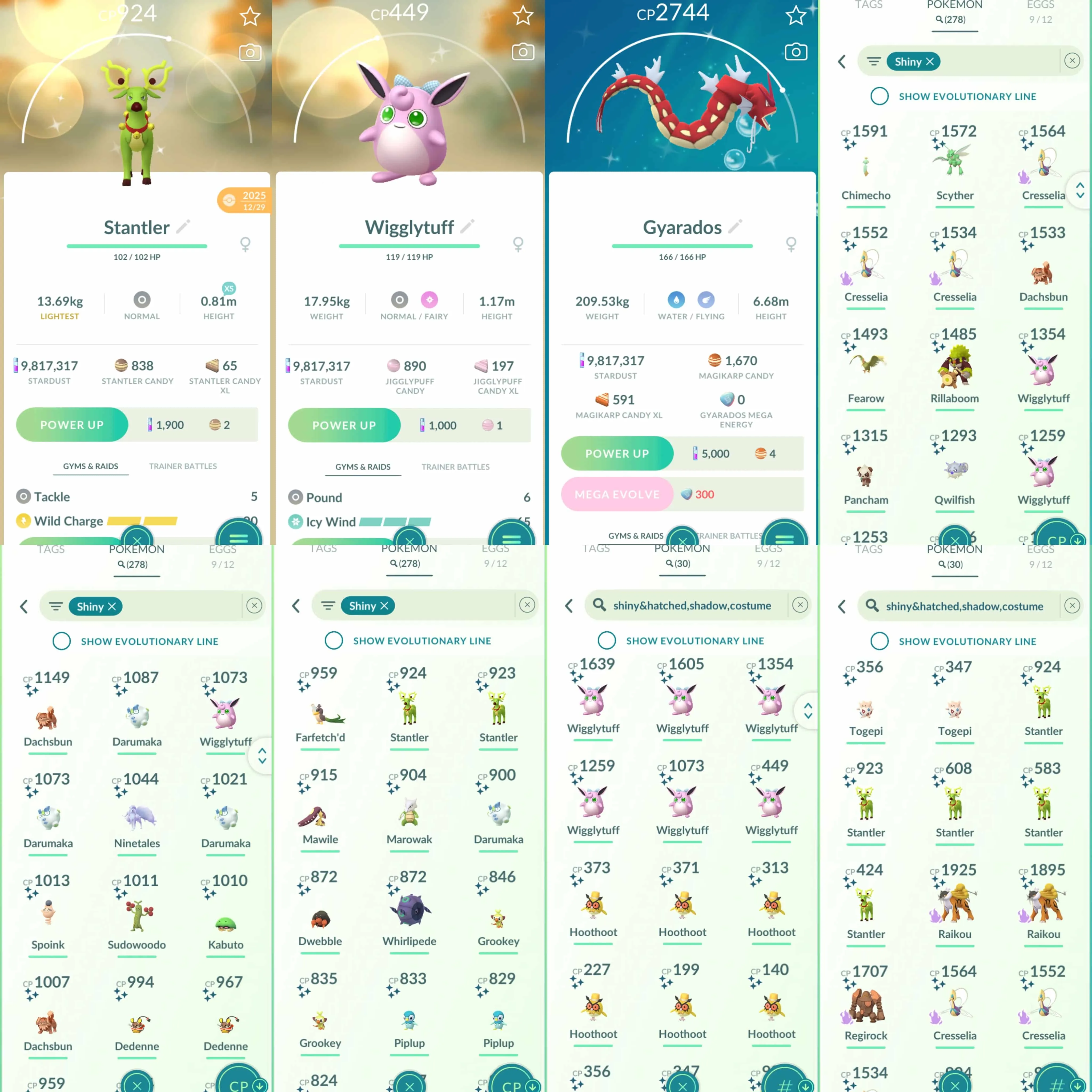 1965 Level 72 Lugia100 Regirock100 Virizion100 Zygarde Shundo Vanillite Shiny: shadow Raikou x2, shadow Regirock, shadow Cresselia x3, Cobalion, Virizion x2, Reshiram, Kyurem, Tapu Fini, Dedenne Holiday Costume, Togepi, Pancham