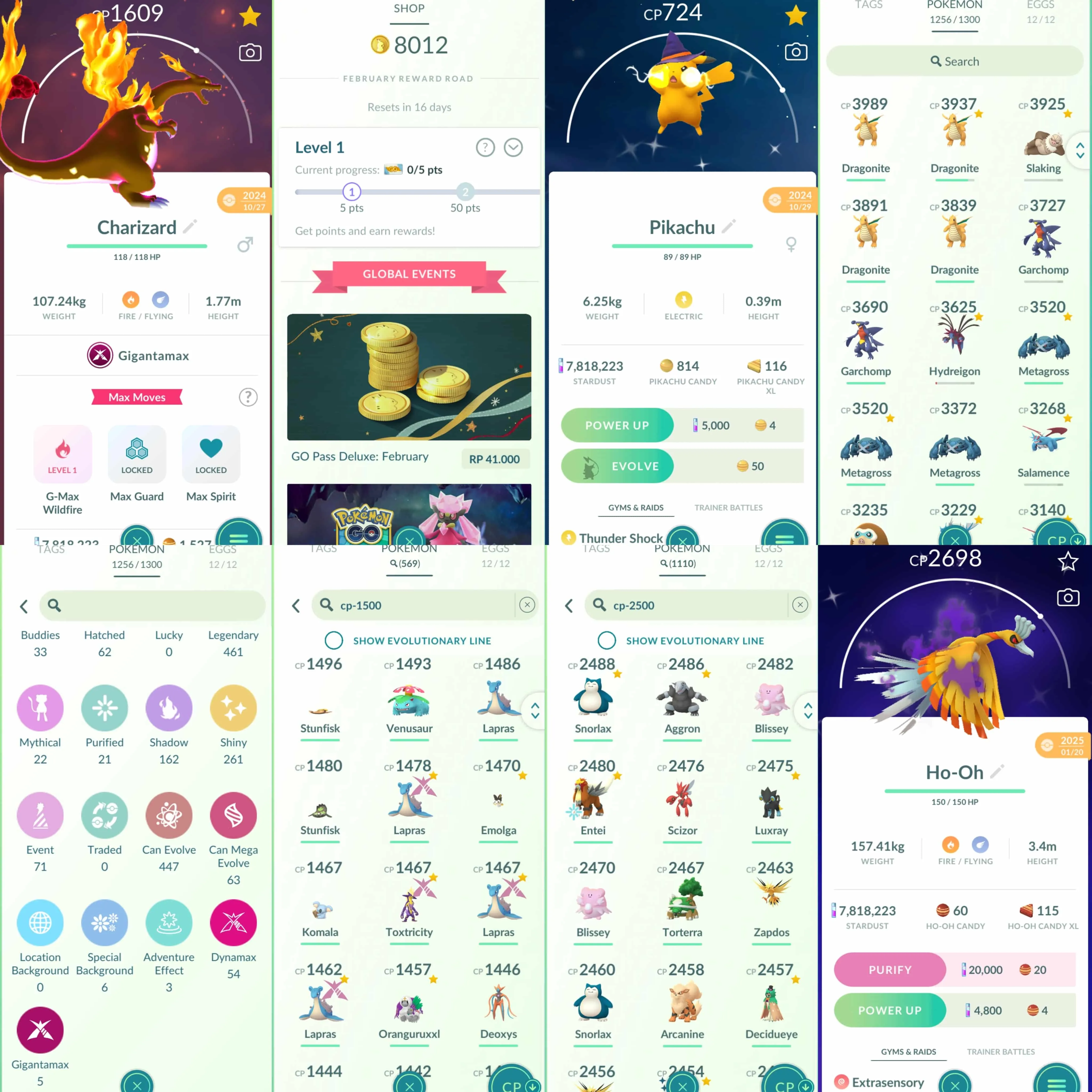 1968 Level 70 Suicune100 Entei100 Shiny DMax Zapdos Shiny Primal Groudon Shiny Mega Latios Shiny Rare Lapras Blanche's Outfit Mystic BG Shiny Shadow Darkrai Go Wild Area 2025 BG Spacial Rend Shiny: Mega Gyarados, Mega Absol.