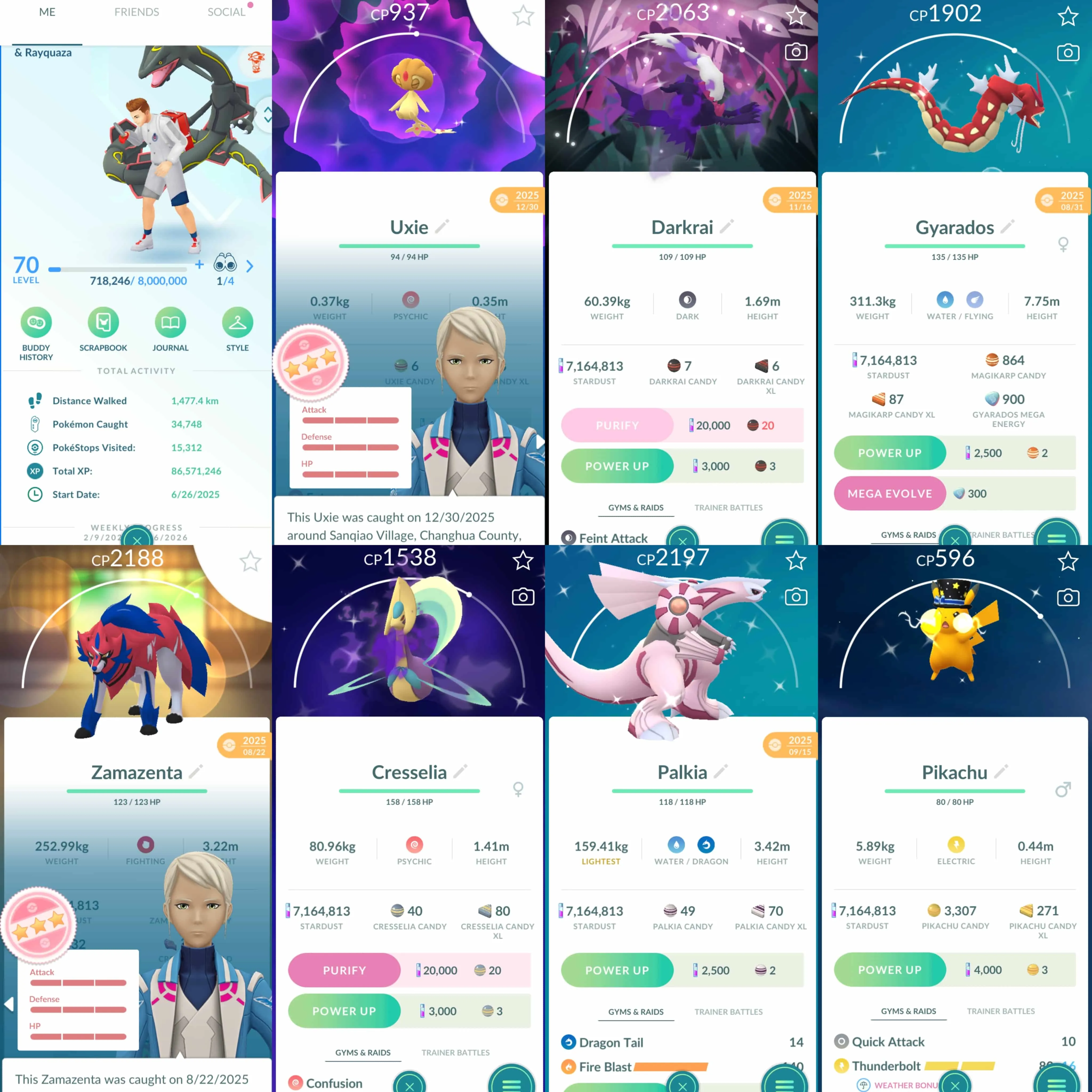 1969 Level 70 Coin8300 Mega Latios100 Mega Latias100 Zamazenta100 Legends100 x15 Shundo Uxie Shundo Eevee Shiny Rayquaza Shiny shadow Darkrai Go Wild Area 2025 BG Shiny Mega Gyarados Master Ball