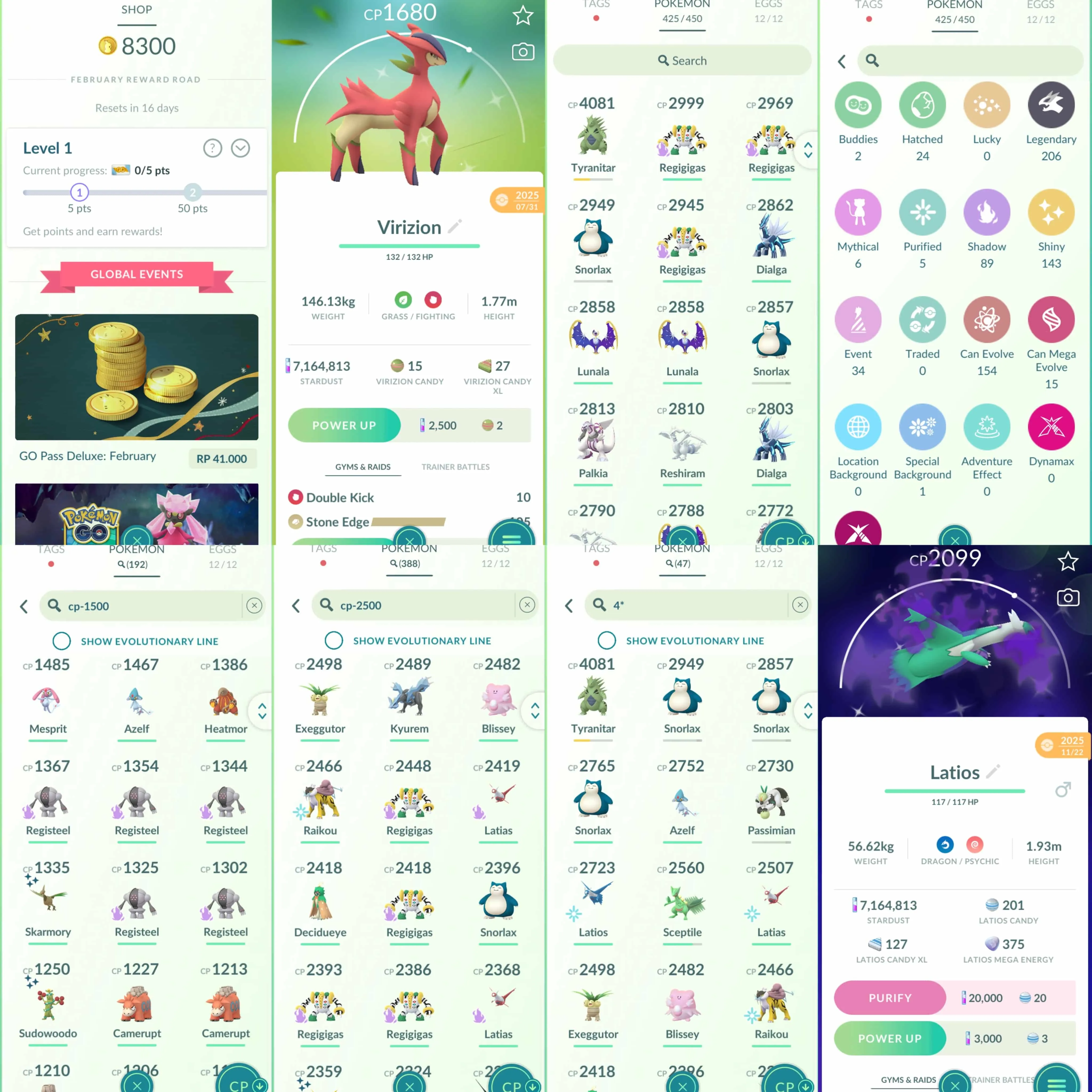 1969 Level 70 Coin8300 Mega Latios100 Mega Latias100 Zamazenta100 Legends100 x15 Shundo Uxie Shundo Eevee Shiny Rayquaza Shiny shadow Darkrai Go Wild Area 2025 BG Shiny Mega Gyarados Master Ball