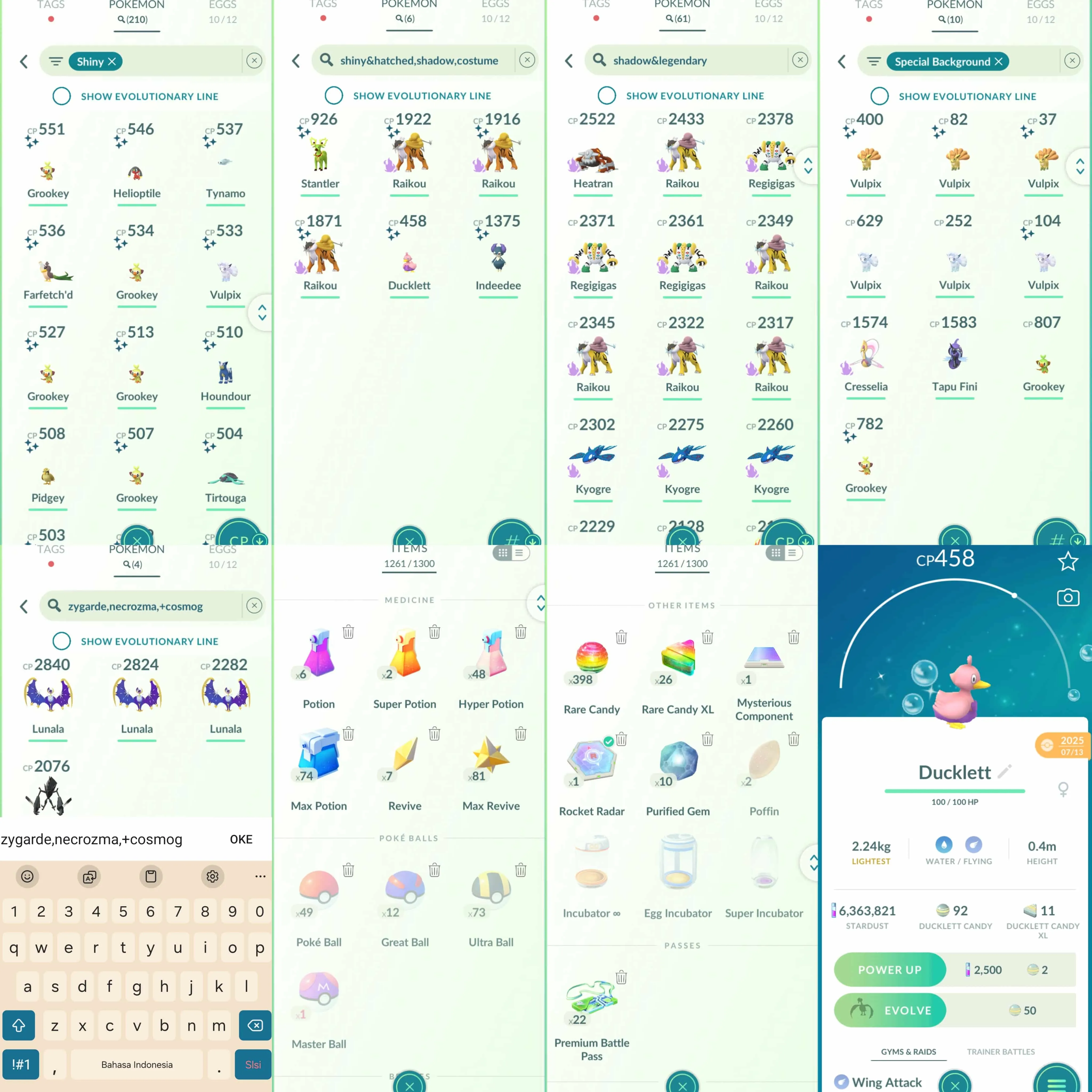 1975 Level 70 Raikou100 Cresselia100 Shiny Shadow Raikou x3 Shiny White Kyurem Shiny Vulpix BG Shiny Alolan Vulpix BG Shiny Grookey BG Master Ball