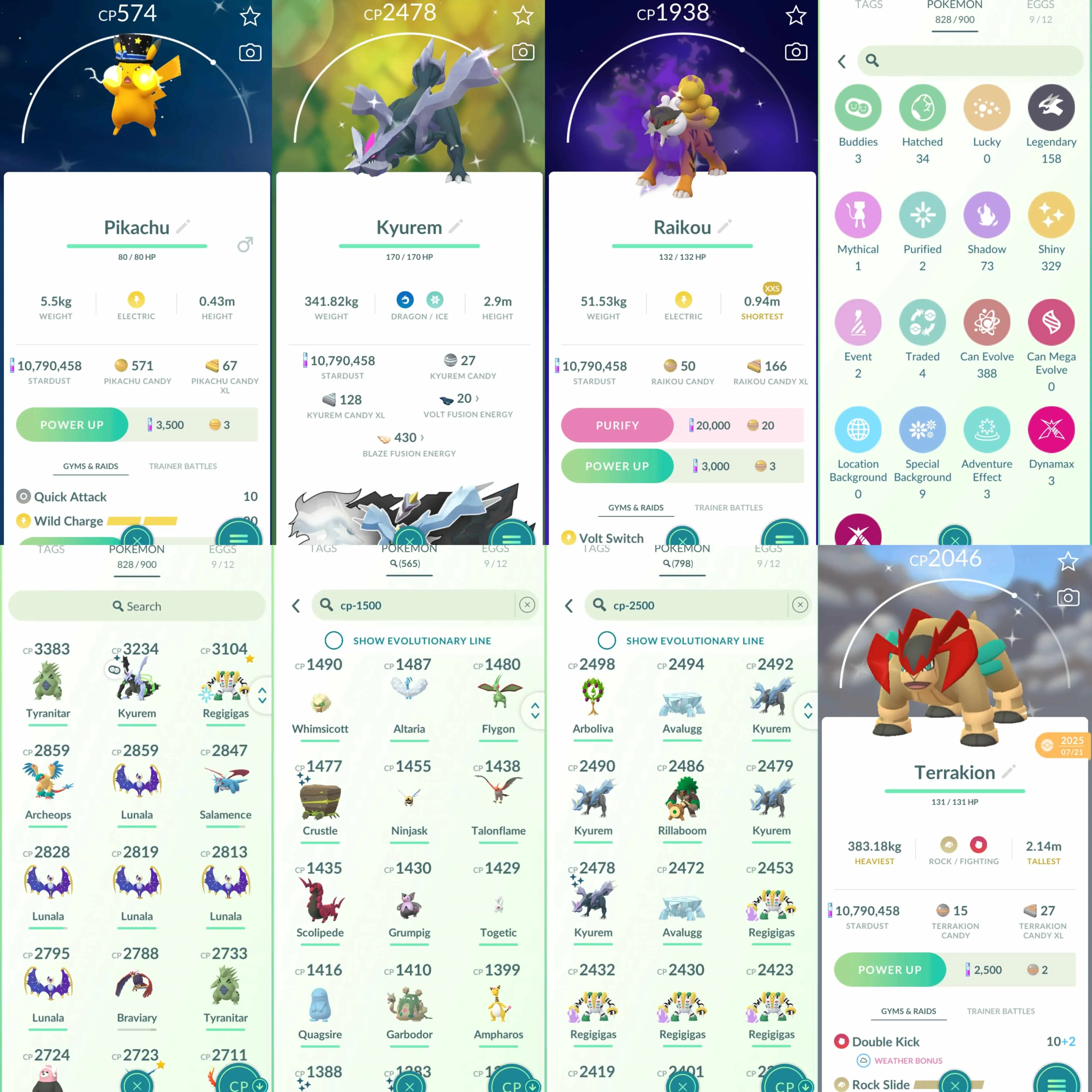 1976 Level 72 Shiny Black Kyurem  Shiny Charcadet Shiny Charizard Shiny Lapras Shiny Palkia Origin Spacial Rend Shiny Dialga Origin Roar of Time Shiny Vulpix BG Shiny Alolan Vulpix BG Shiny Piplup BG Shiny Grookey BG