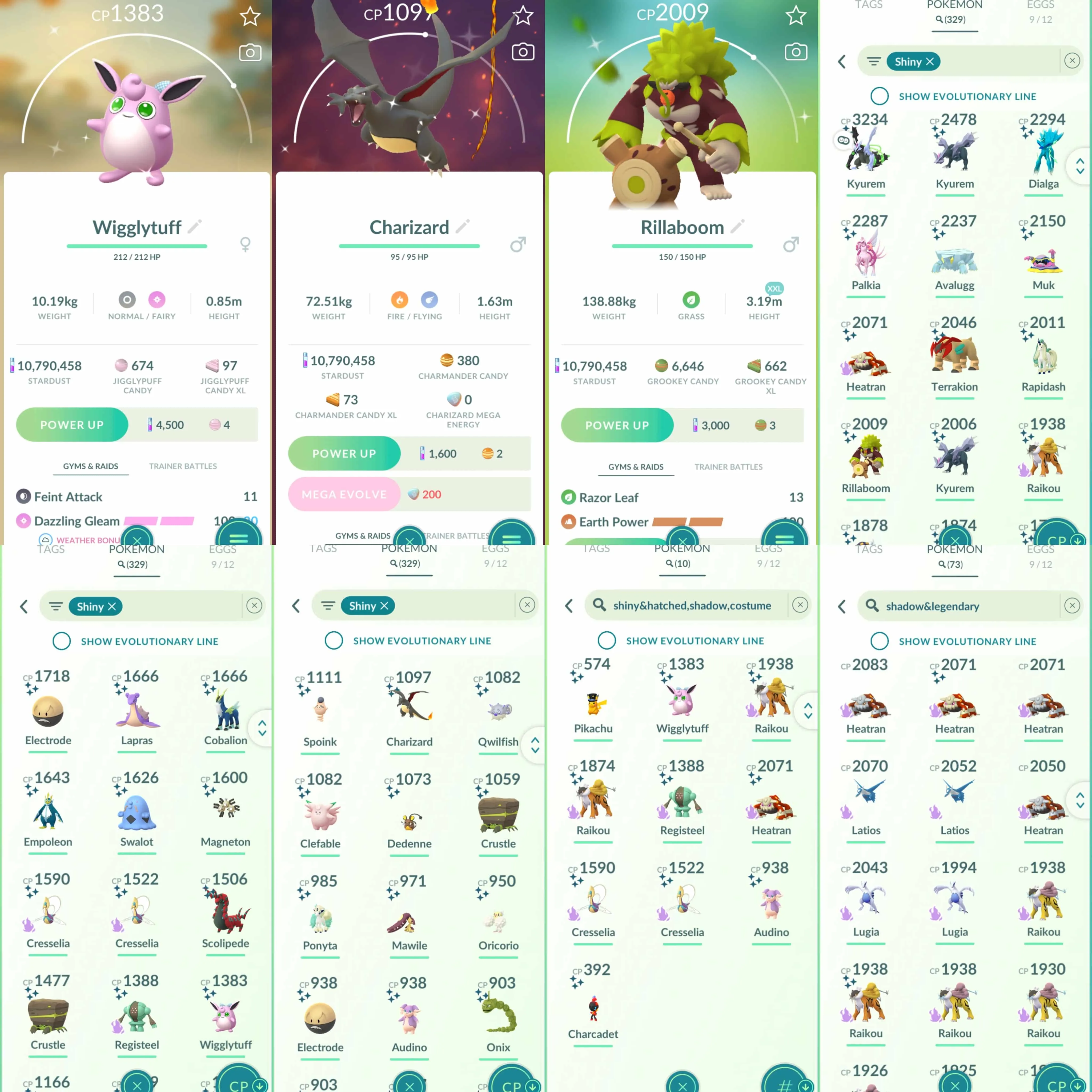 1976 Level 72 Shiny Black Kyurem  Shiny Charcadet Shiny Charizard Shiny Lapras Shiny Palkia Origin Spacial Rend Shiny Dialga Origin Roar of Time Shiny Vulpix BG Shiny Alolan Vulpix BG Shiny Piplup BG Shiny Grookey BG