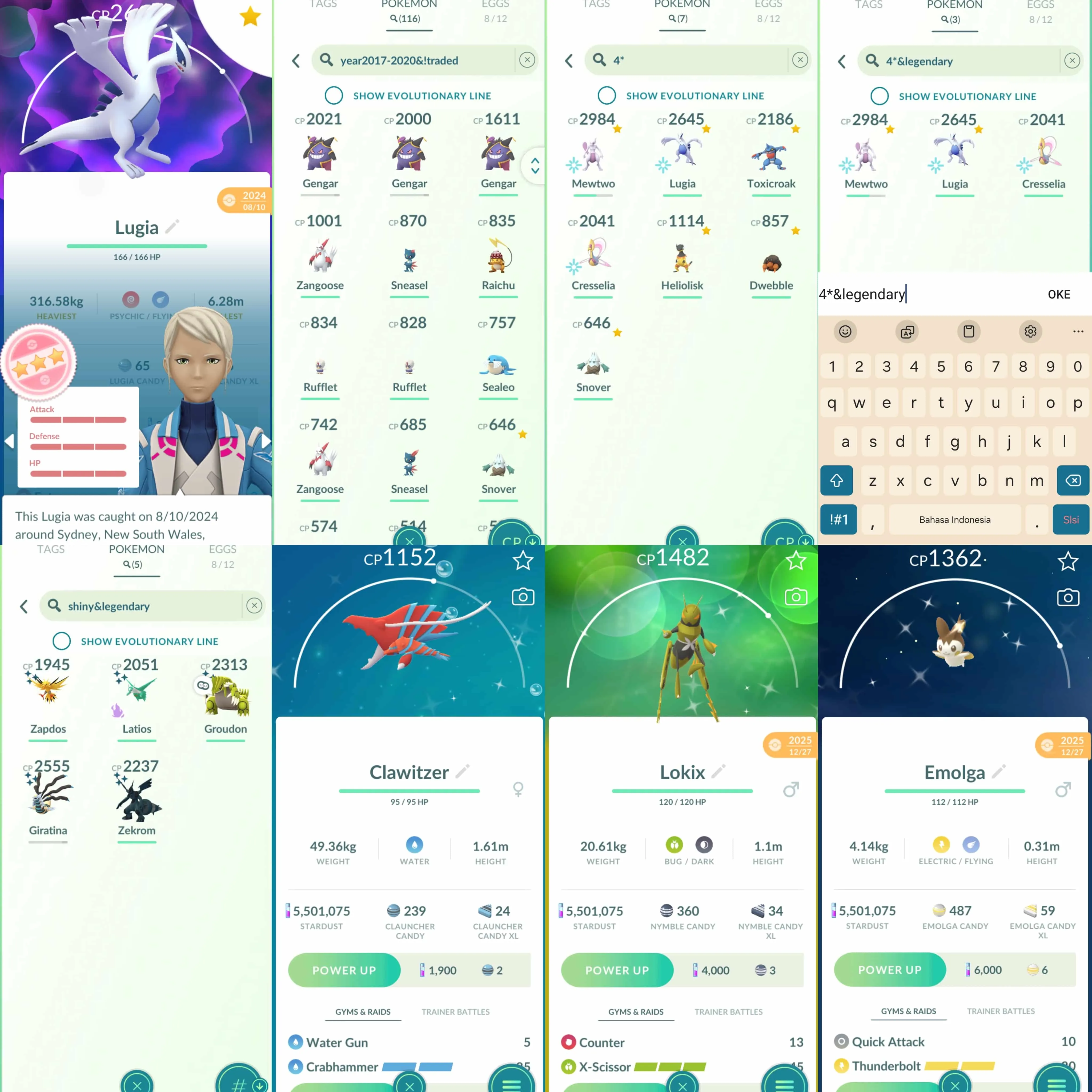 1977 Level 70 2020. Mewtwo100 Lugia100 Cresselia100 Shiny Zapdos Inagi BG Shiny: Zapdos, shadow Latios, Groudon, Giratina, Zekrom, party hat squirtle, holiday attire dedenne.