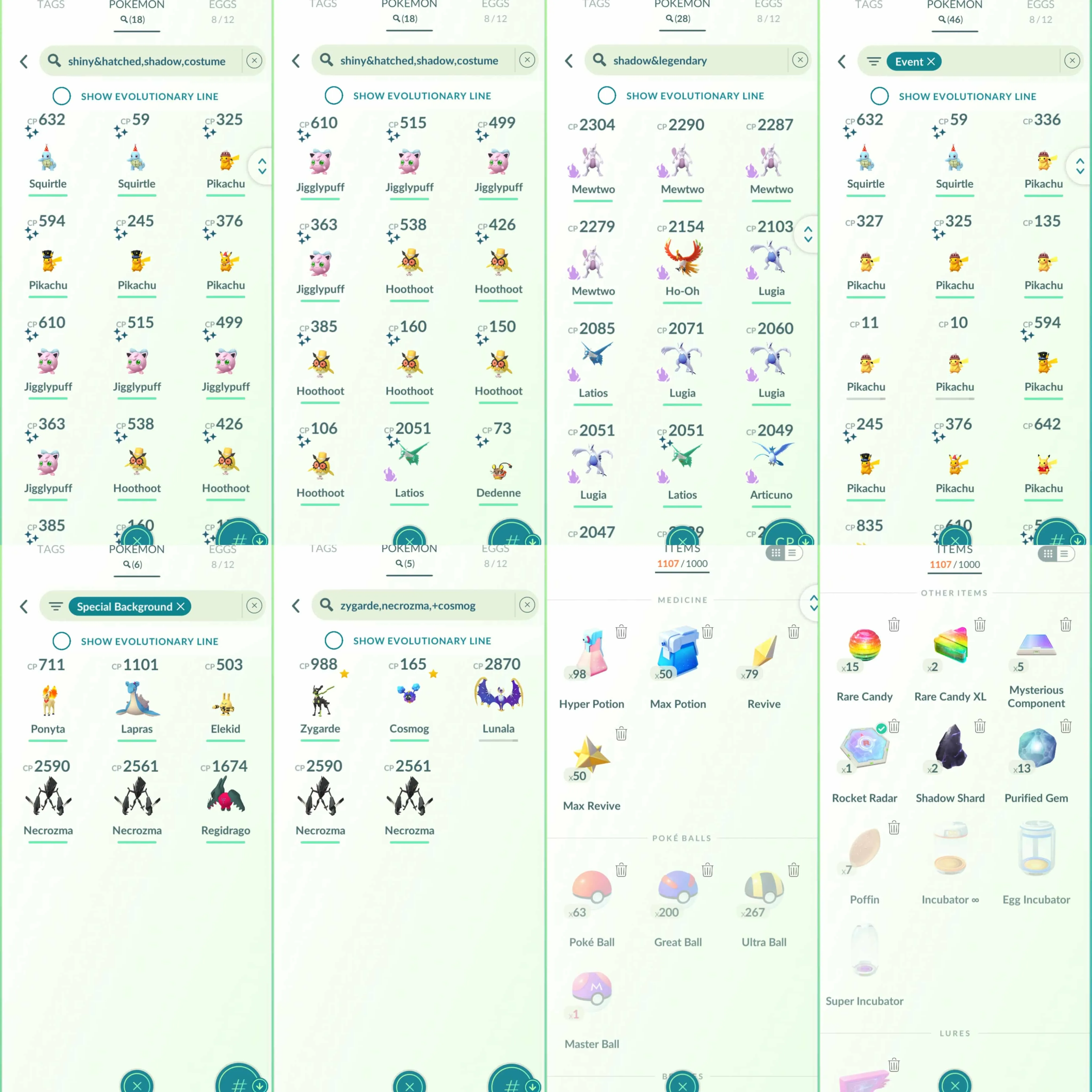 1977 Level 70 2020. Mewtwo100 Lugia100 Cresselia100 Shiny Zapdos Inagi BG Shiny: Zapdos, shadow Latios, Groudon, Giratina, Zekrom, party hat squirtle, holiday attire dedenne.