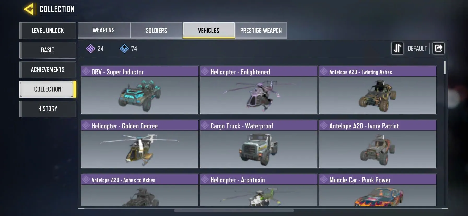CODM18 High level account with level 176 and battle royale rank Veteran III, 4 mythic weapons, 3 legendary weapon skins 
