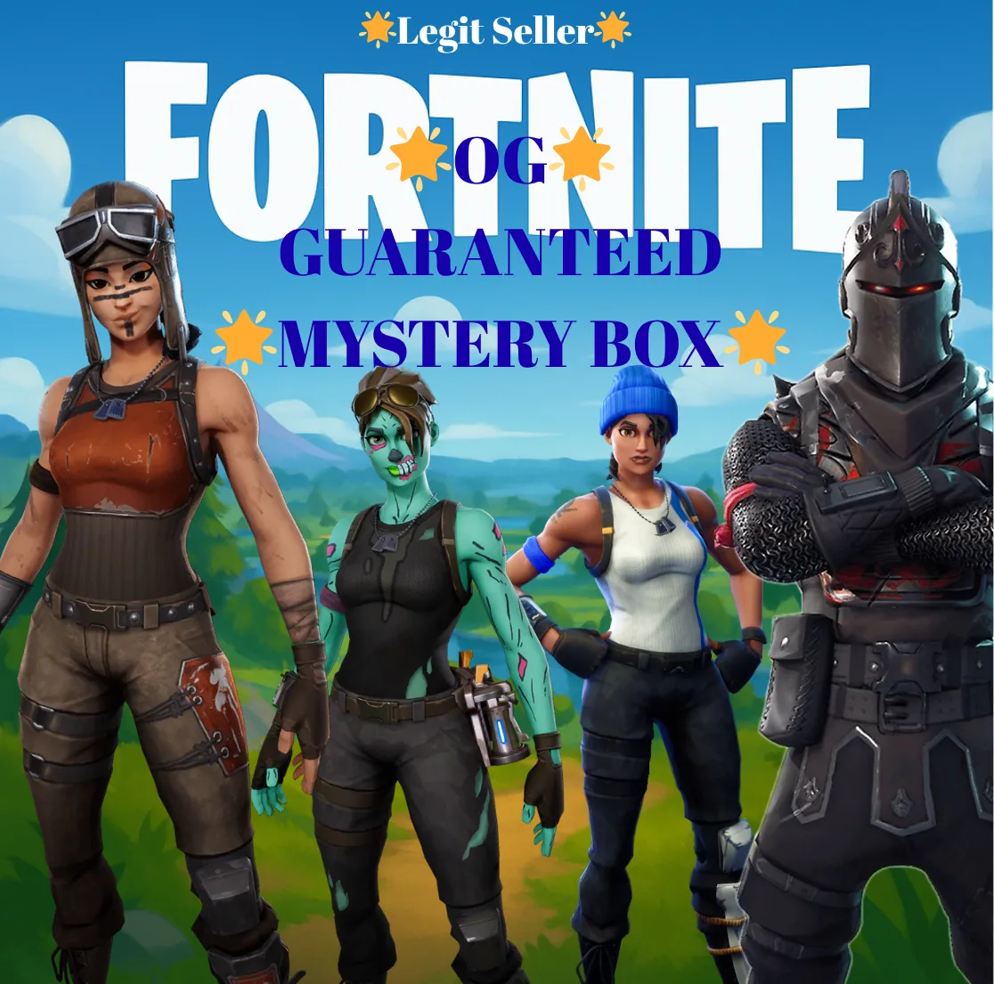 ⚡OG GUARANTEED⚡ MYSTERY BOX⚡ GUARANTEED To Get +1 of these | Black Knight | Renegade Raider | Trail Blazer | Havoc | Travis Scott+ Other OG