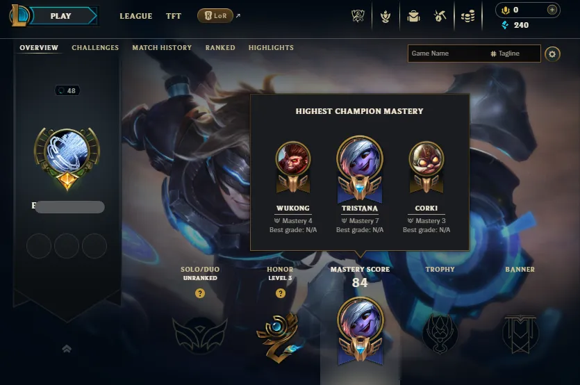 S14-3 Emerald 3🔥LVL48 Now Unranked Handleveled💎47Champs 9Skins⭐Name Changeable🔓Unverified Email✔️Recovery info included✅Lifetime Ownership Guarantee