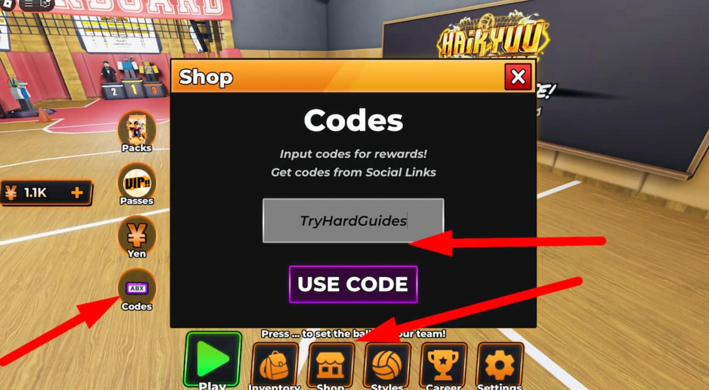Volleyball Legends Codes (January 2026) | 1v9
