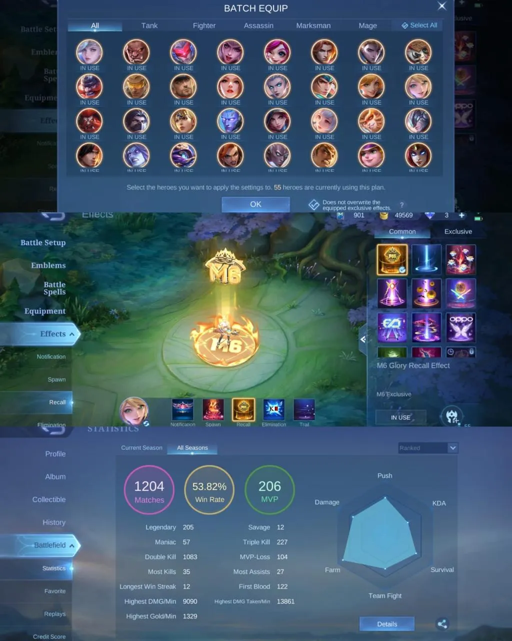 ML 325⚡PRIME CLAUDE⚡️EPIC RAFAELA KAGURA YI SUNSHIN KARRIE CHANGE⚡️VENOM HANABI⚡️VALENTINE CLAUDE⚡️NARUTO VALE⚡️M6 CLAUDE⚡️SABER CYCLOPS⚡️