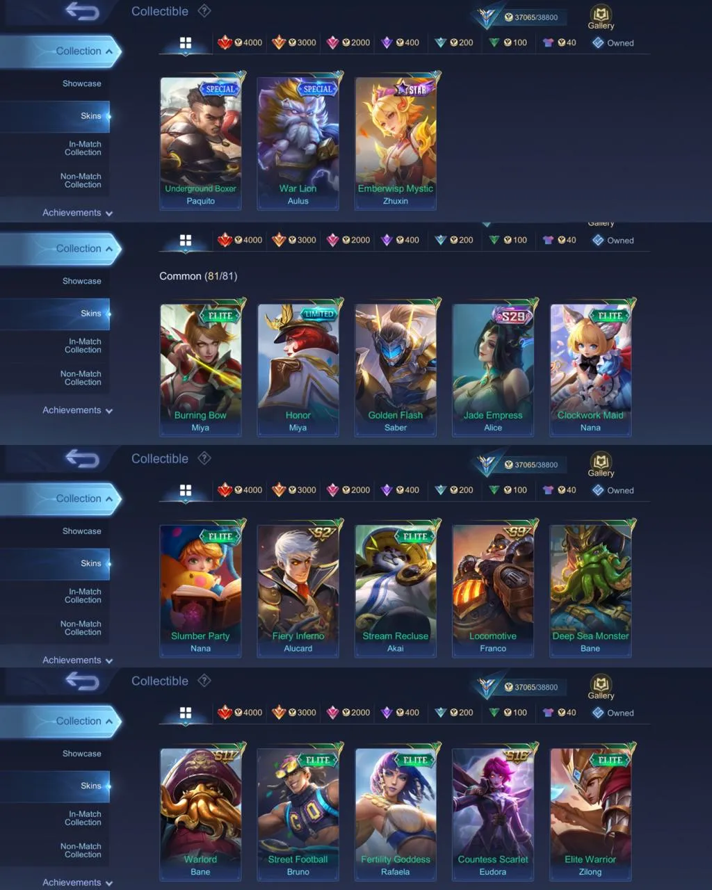 ML 352⚡FULL MAX EMBLEM⚡PRIME CLAUDE⚡️COLLECTOR NATALIA⚡️STAR LESLEY⚡️LIGHTBORN TIGREAL⚡️9 EPIC⚡️VALENTINE FANNY⚡️VENOM GROCK GUSION⚡️DRAGON VALIR⚡️ZODIAC MARTIS⚡️NARUTO VALE⚡️DRAGON VALIR LING KIMMY MASHA⚡️