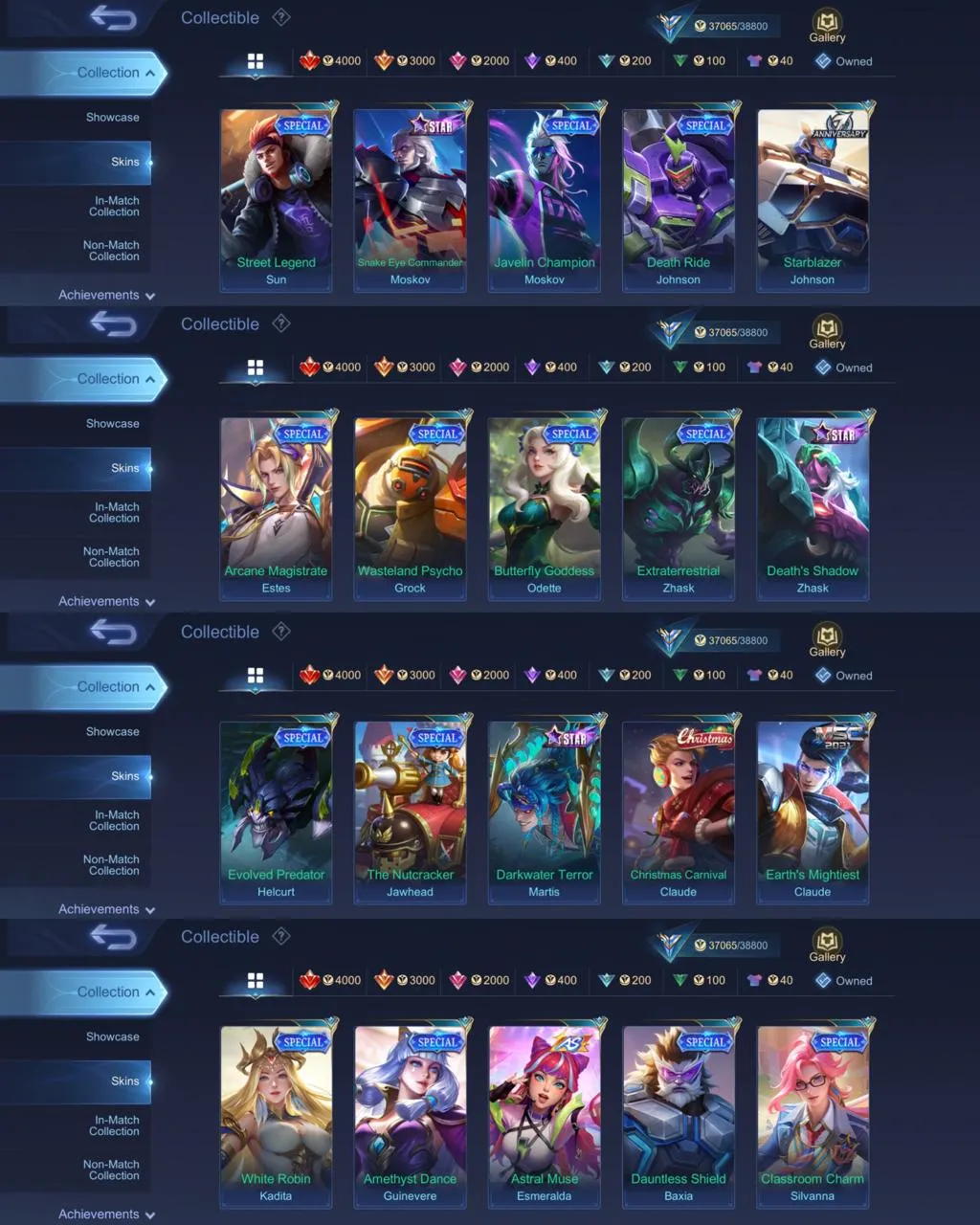 ML 352⚡FULL MAX EMBLEM⚡PRIME CLAUDE⚡️COLLECTOR NATALIA⚡️STAR LESLEY⚡️LIGHTBORN TIGREAL⚡️9 EPIC⚡️VALENTINE FANNY⚡️VENOM GROCK GUSION⚡️DRAGON VALIR⚡️ZODIAC MARTIS⚡️NARUTO VALE⚡️DRAGON VALIR LING KIMMY MASHA⚡️