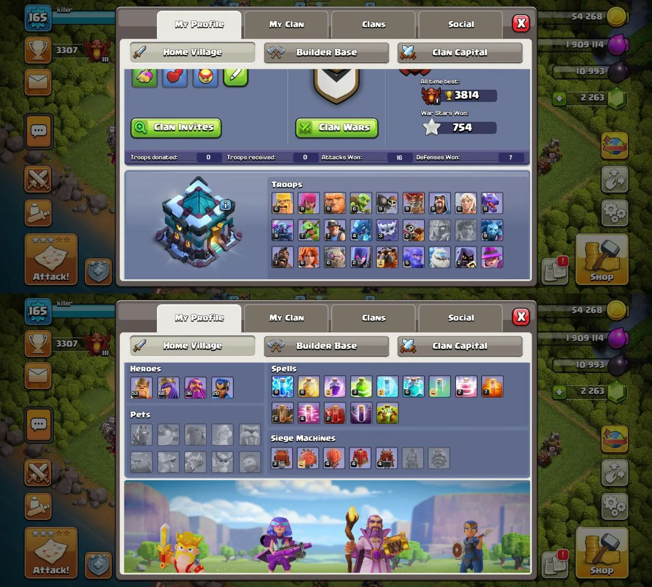 [DG-2]TH13 ACCOUNT 53-69-37-20 HEROES 2200GEMS 754WS CHEAP INSTANT DELIVERY GUARANTEED