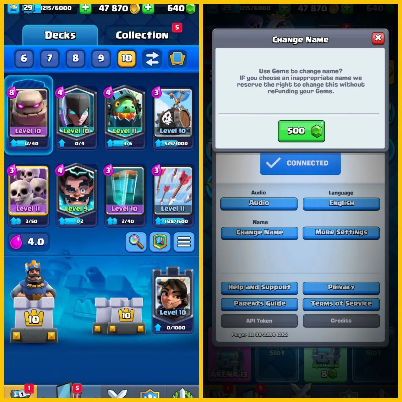 [DG-14][COMBO COC AND CR]TH14 DONATION TYPE 38-42-18-8HEROES 2000GEMS 1000 RENAME 888WS CHEAP INSTANT DELIVERY GUARANTEED