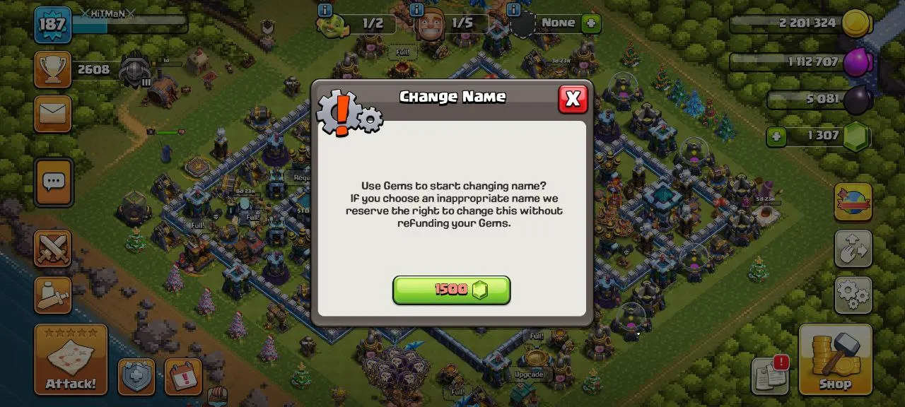 [DG-22]TH13 ACCOUNT 67-72-45-11 HEROES 1300GEMS 1500 RENAME 1173WS CHEAP INSTANT DELIVERY GUARANTEED