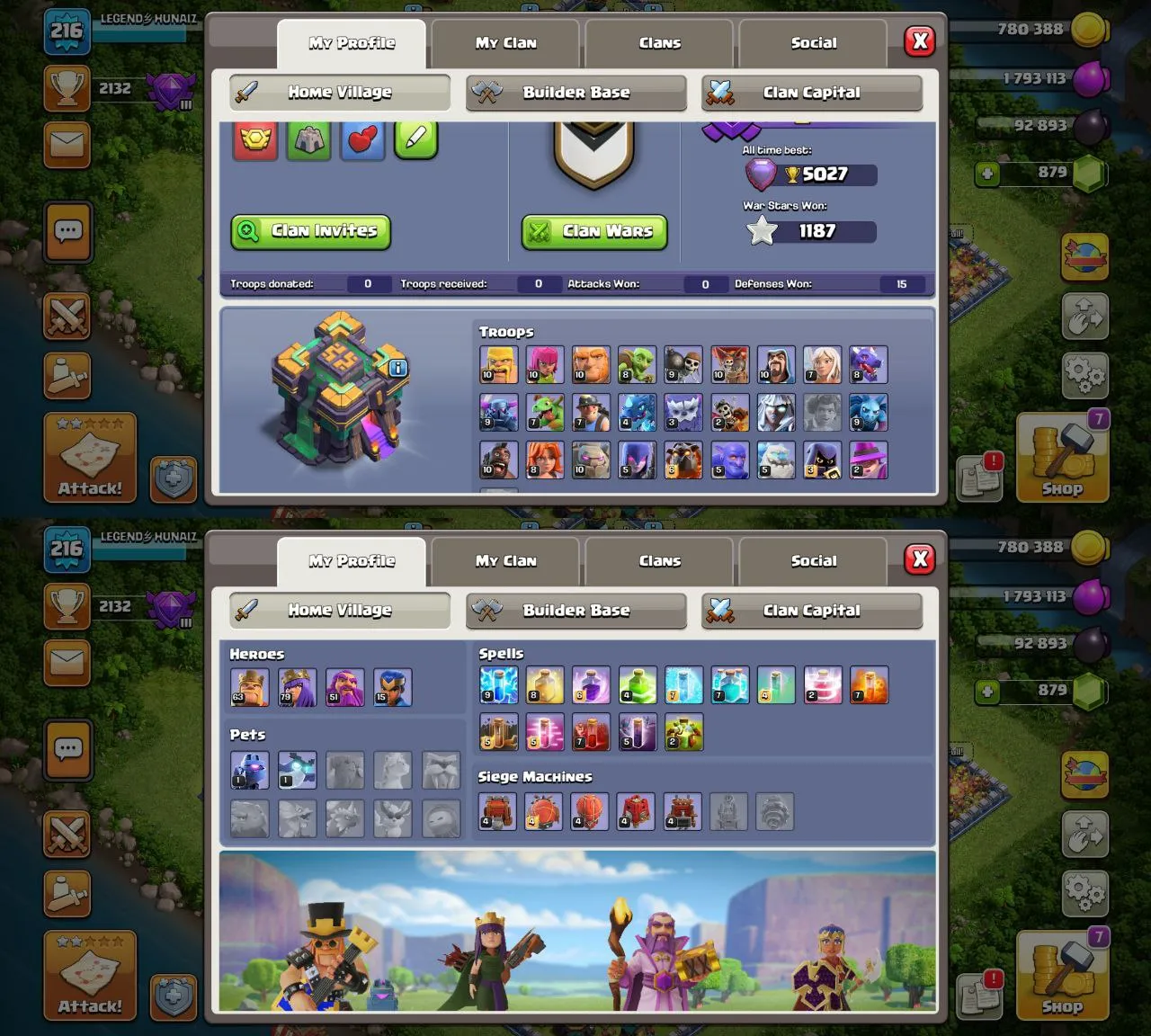 [DG-23]TH14 ACCOUNT 63-80-51-15 HEROES 900GEMS 1500RENAME 1187WS CHEAP INSTANT DELIVERY GUARANTEED