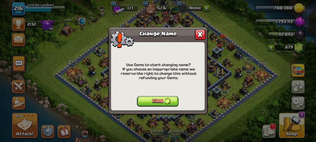 [DG-23]TH14 ACCOUNT 63-80-51-15 HEROES 900GEMS 1500RENAME 1187WS CHEAP INSTANT DELIVERY GUARANTEED
