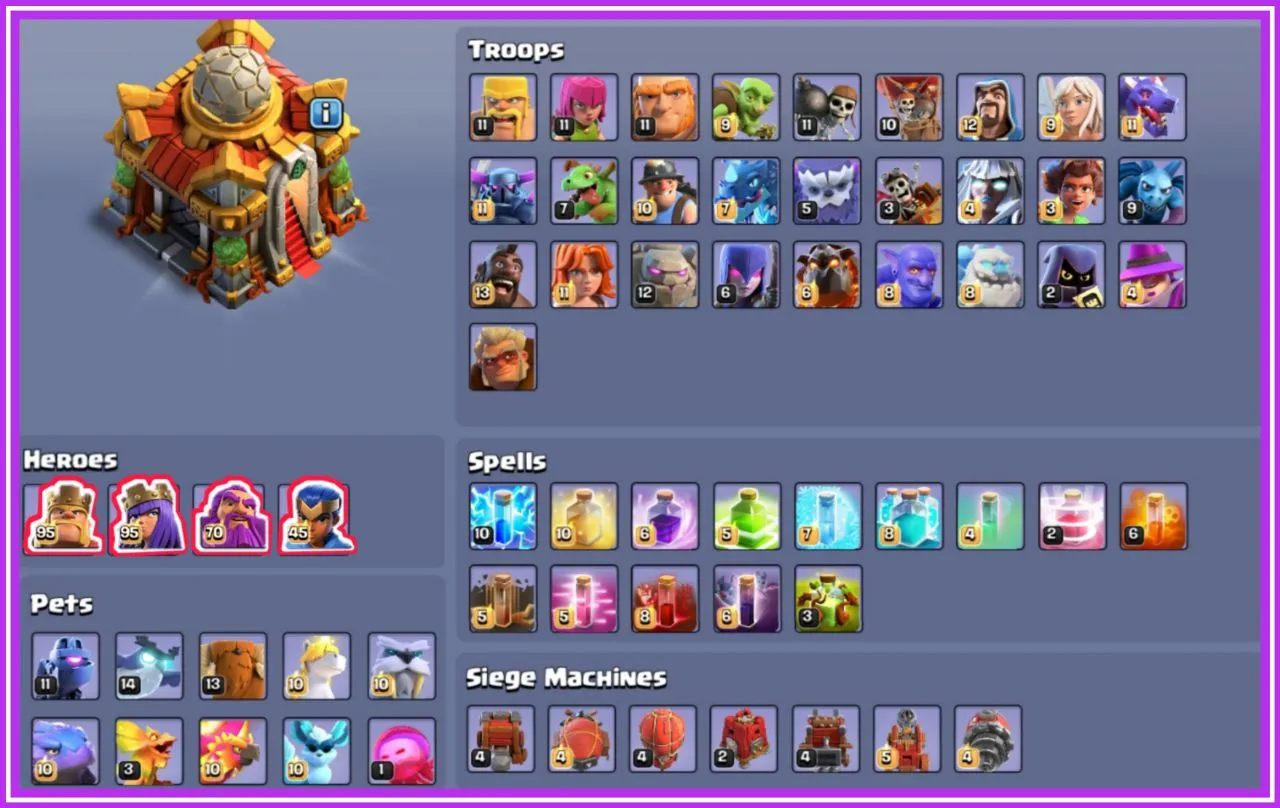 {14,000+ GEMS👿}TH 16 1000 MAXX NOTHING LEFT TO UPGRADE 💨100 PURE MAXX