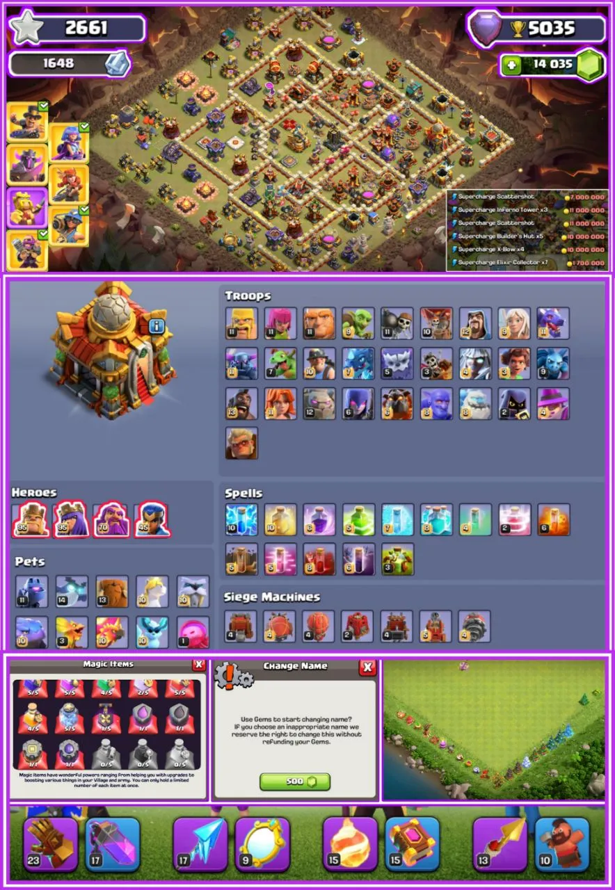 {14,000+ GEMS👿}TH 16 1000 MAXX NOTHING LEFT TO UPGRADE 💨100 PURE MAXX