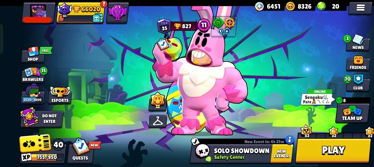 [ SUPER RARE ACC  ]💯 66K CUPS 🏆 R 35 BUNNY & R 35 EVE 🔥 68 MAX AND 23 HC  👿28 RANK 30 + BRAWLERS ❗ 83 CHARACTER 💥 PREMIUM 185 SKINS 🎀  LVL 293 💎 INSTANT DELIVERY 🛒 ss