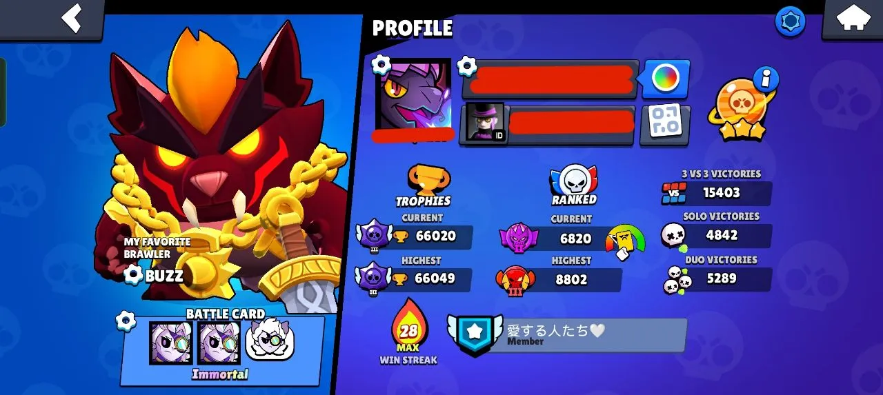 [ SUPER RARE ACC  ]💯 66K CUPS 🏆 R 35 BUNNY & R 35 EVE 🔥 68 MAX AND 23 HC  👿28 RANK 30 + BRAWLERS ❗ 83 CHARACTER 💥 PREMIUM 185 SKINS 🎀  LVL 293 💎 INSTANT DELIVERY 🛒 ss
