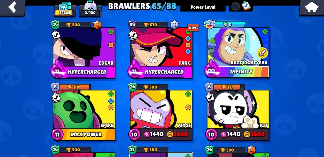 WITCH SHELLY [RARE]❗️24K CUPS❗️65 BRAWLERS❗️61+ SKINS❗️ZOMBIBI❗️STREET NINJA TARA❗️POCO STAR❗️INSTANT  DELIVERY 🚚