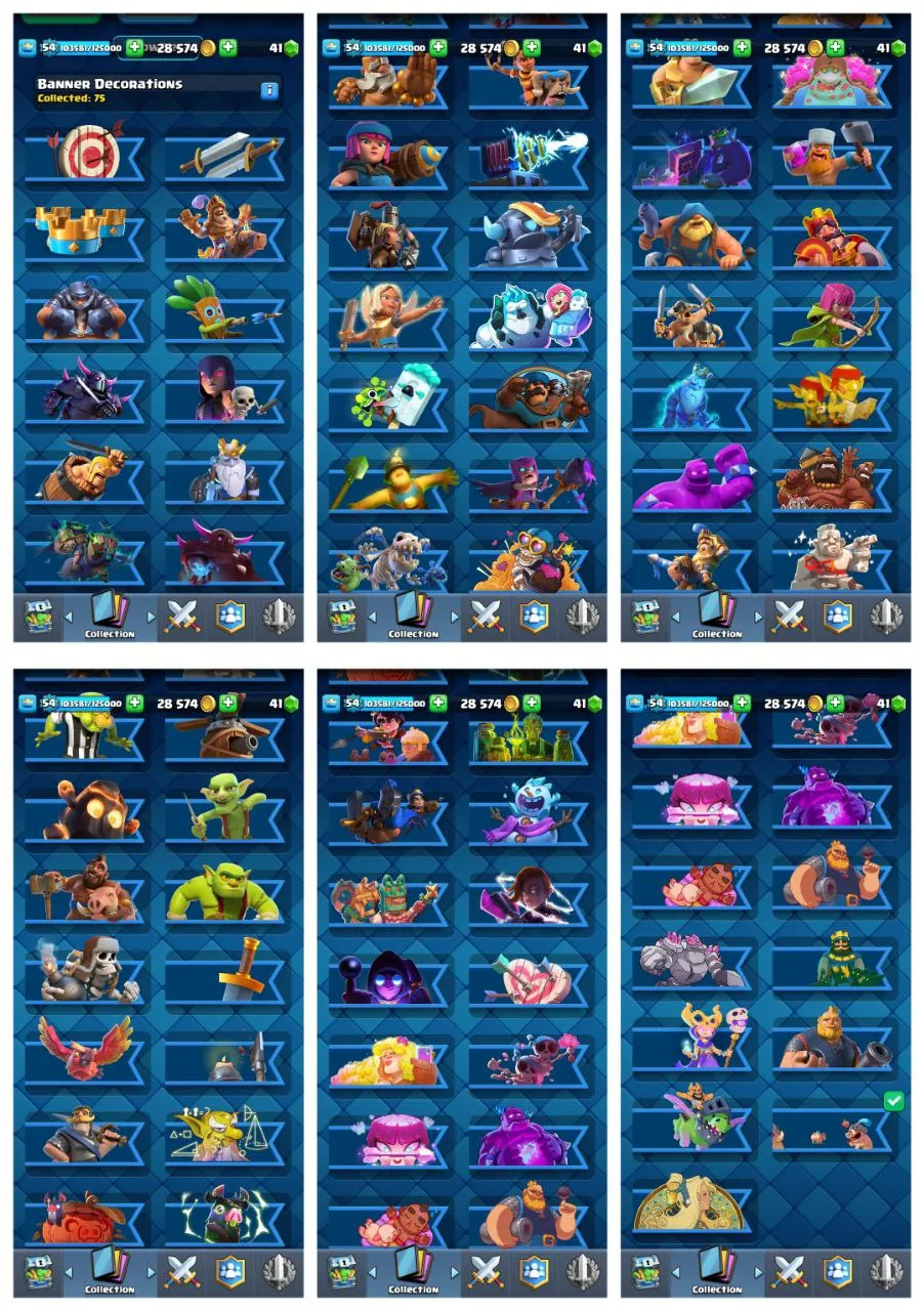 💥40% OFF SALE💥 52 MAX CARDS ❤‍🔥 5 ELITE CARD 🔺3 EVO CARDS 🏆 7860 TROPHIES 💢 ARENA LVL 20 ❣️ XP LVL 54 ✴️ KT 15 ⚡ 113 OP RARE EMOTES 🍀 COOL BADGES ❤️‍🩹 118 CARDS 🍁 FREE NC 🫰 FAST DELIVERY 🚚