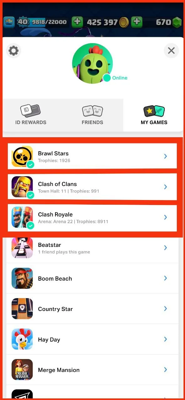 💥45% OFF SALE💥 8 MAX CARDS 💢 8 EVO CARDS ☘️ 1 ELITE CARD 🏆 8911 TROPHIES ⚡ 22 ARENA LVL ♨️ 50 XP LVL🔻 13 KT 📛 49 OP RARE EMOTES ☄️ 5 OP TOWER SKIN 🗼 119 CARDS ✴️ FAST DELIVERY 🚚 FREE COC ACCOUNT 💢