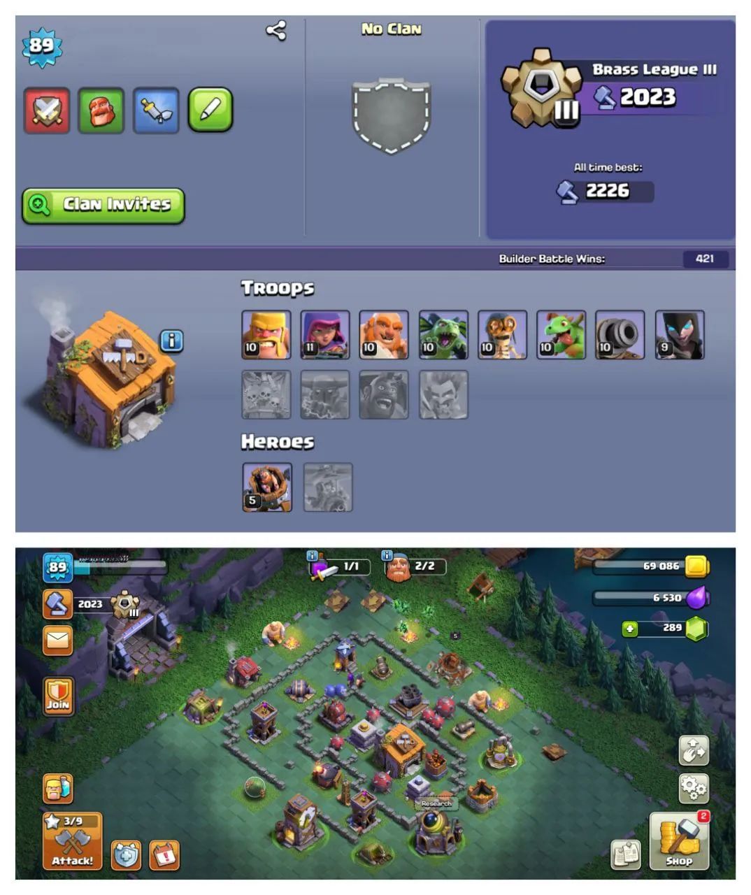 💥45% OFF SALE💥 LOCAL BRAZIL 🇧🇷♨️ TOWN HALL 9 PURE MAX 🍁 FREE NAME CHANGE 🆓 HEROES { BK 30 , AQ 30 , MP 10 } ❤‍🔥 89 XP LVL ☄️ OP MAGIC ITEMS ♨️ 103 CWL MEDALS 🔥 LOT OF OBSTACLES 💕 FAST DELIVERY 🚚  #KB