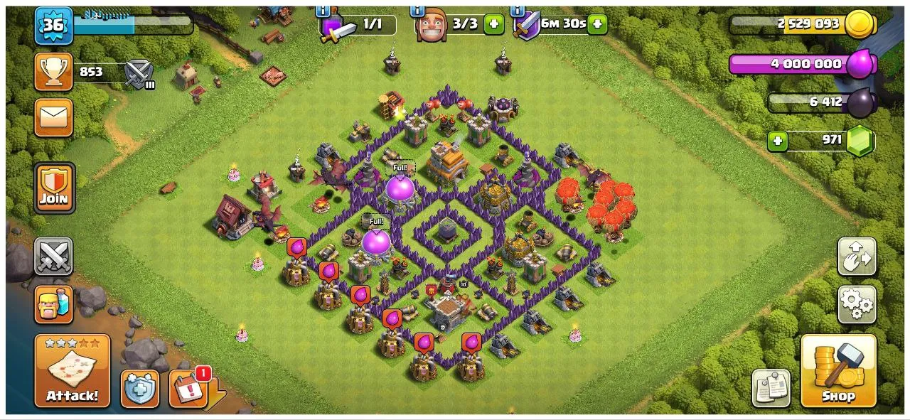 💥45% OFF SALE💥♨️ TOWN HALL 7 PURE MAX 🌟 FREE NAME CHANGE 🎉{ BK_10 } HEROES 💫 36 XP LVL 💥1K GEMS 💎 OP MAGIC ITEMS 🩸 69 CWL MEDALS 🏅 FAST DELIVERY 🚚.