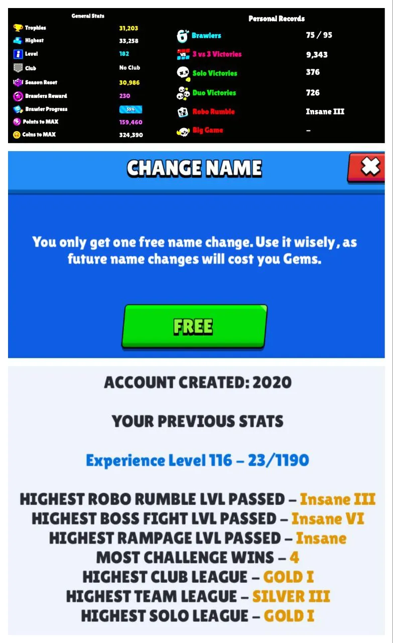 LOW COST ACC  31 200 TROPHY | 8 MAX BRAWLER | 3 HYPERCHARGE | 83 OP SKIN | 7T BRAWLER | FREE NC | FAST DELIVERY